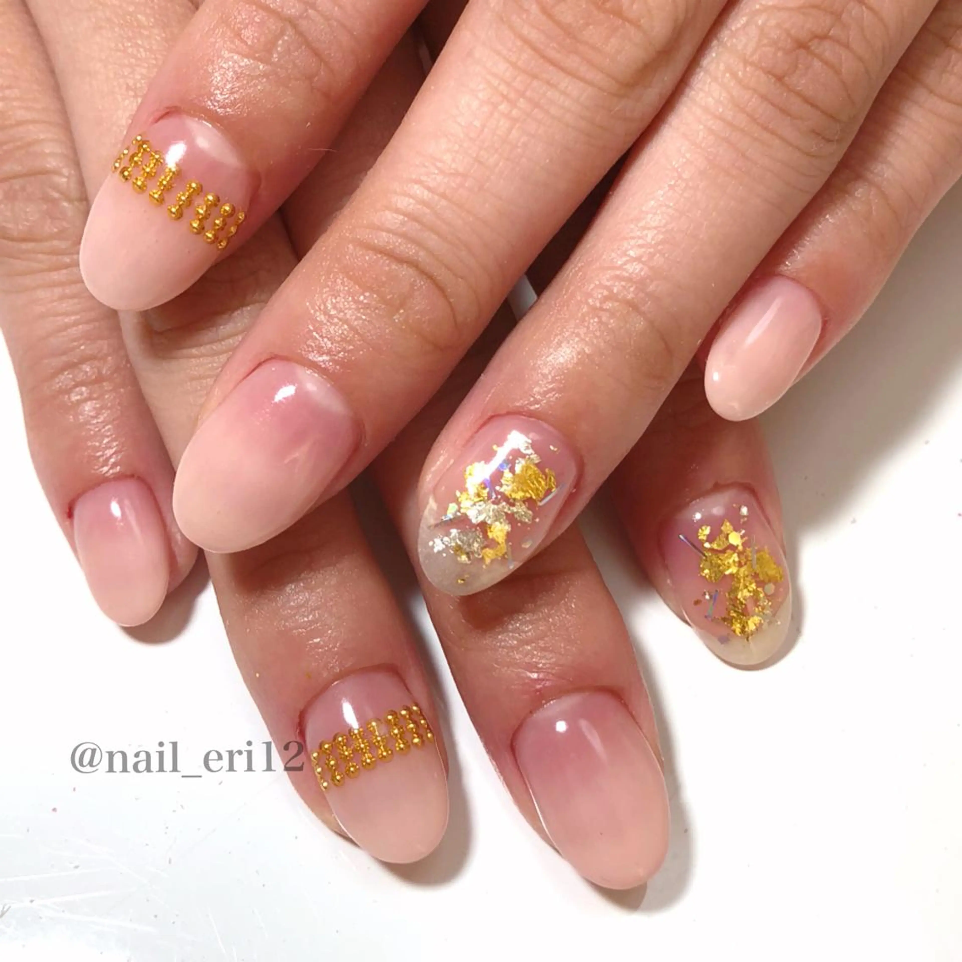 ミディアム ネイル nail salon &e eriのネイルデザイン