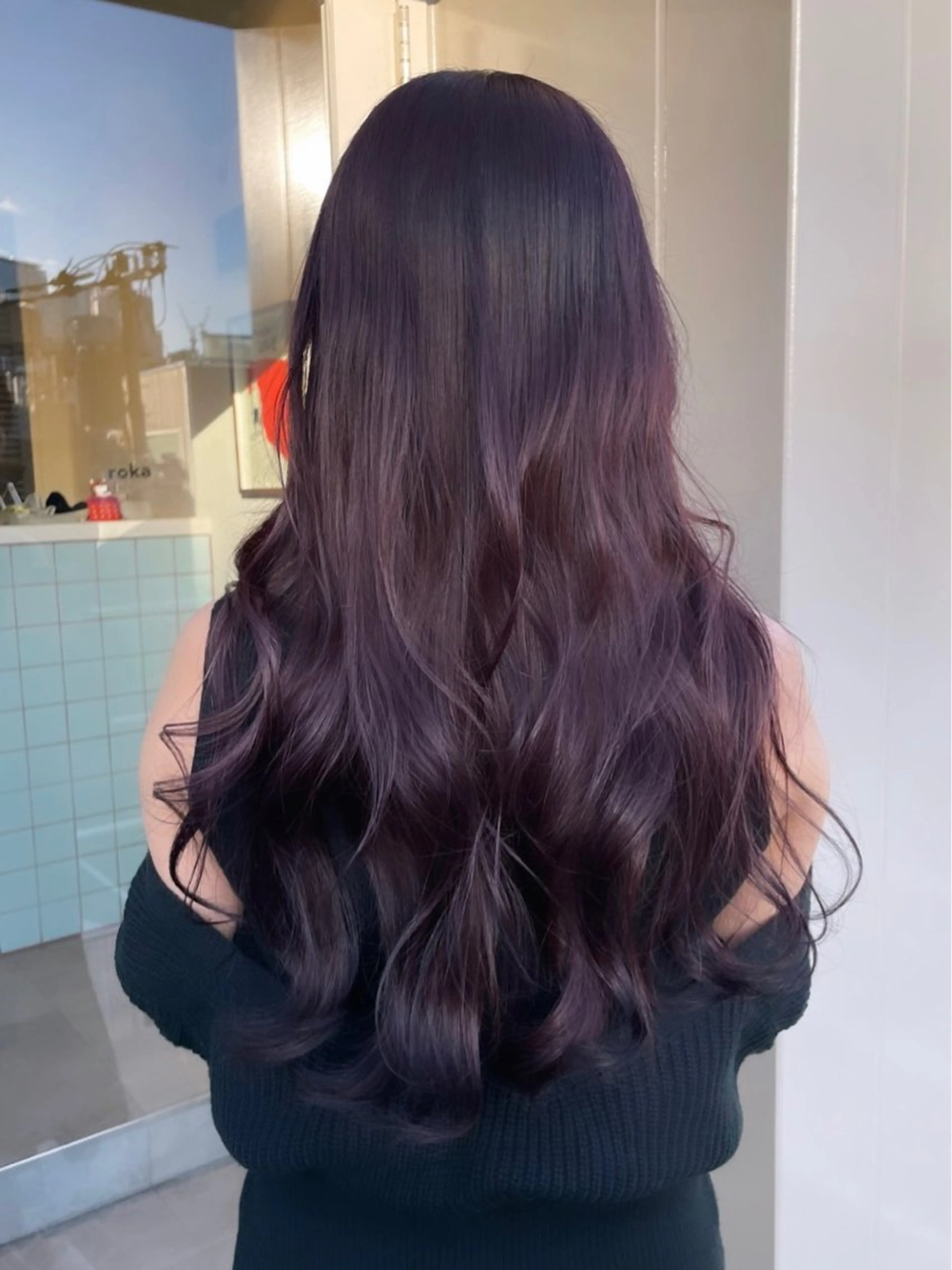 ロング カラー ヘアカラー 若月 あやかのヘアスタイル