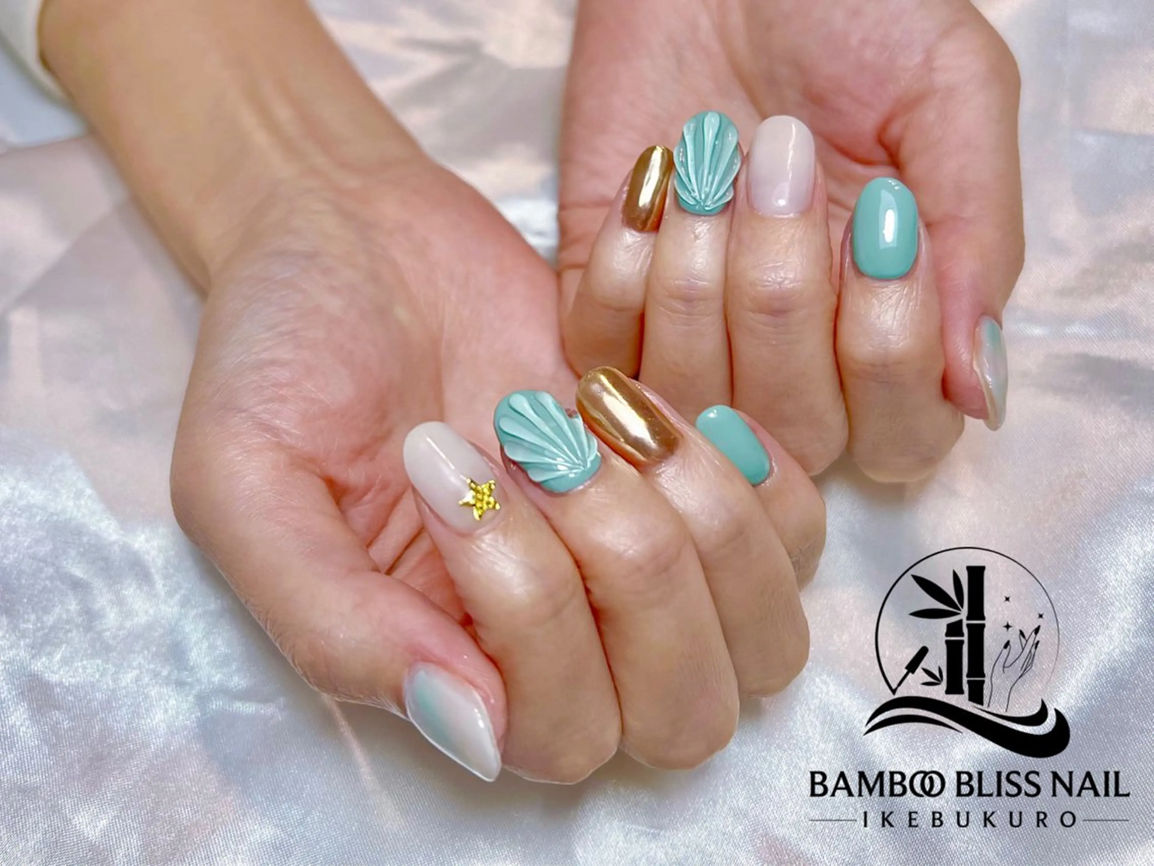ネイル BAMBOO BLISS 研修用のネイルデザイン