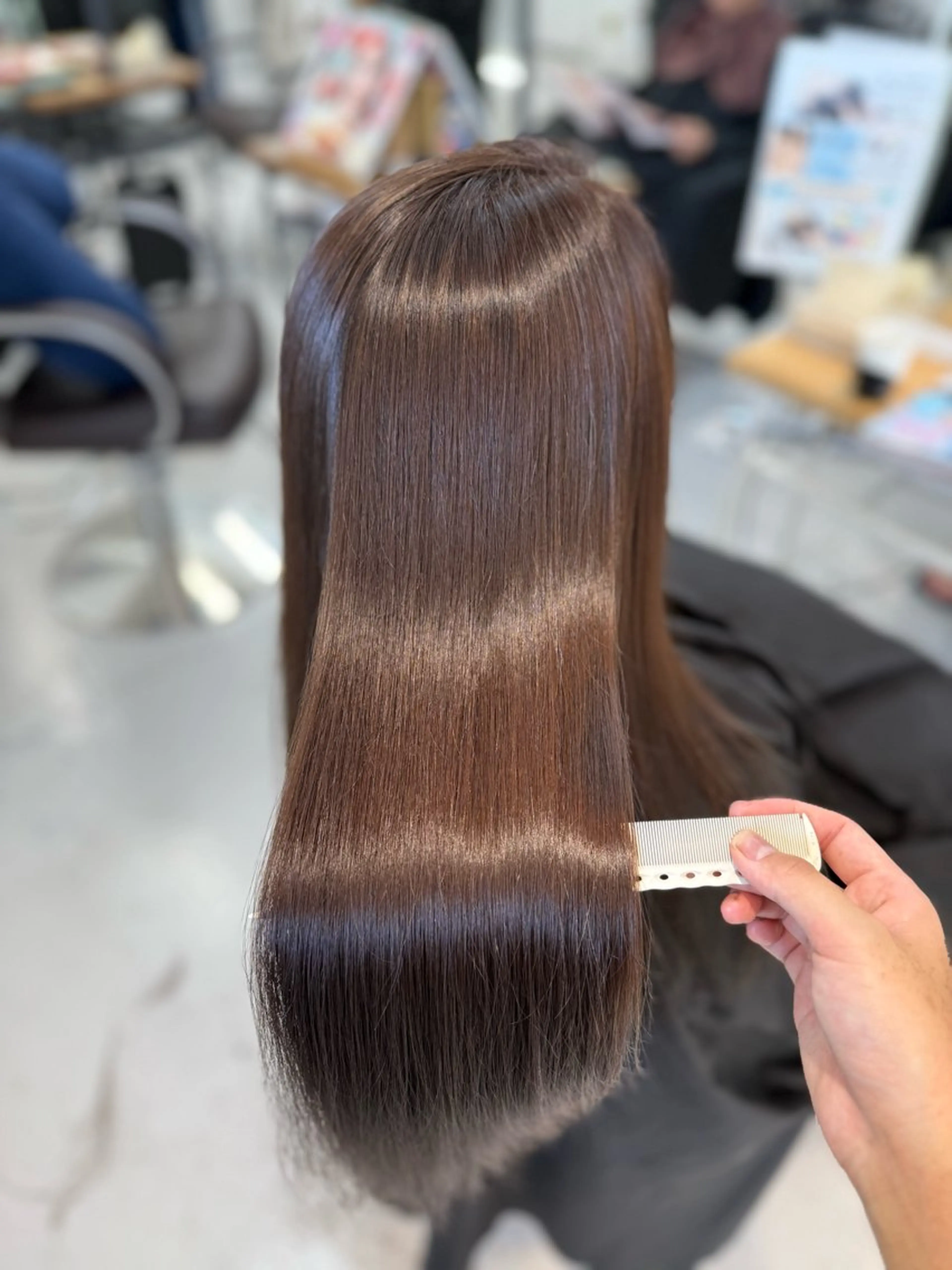 ロング 山崎結菜 🫧透明感カラーのヘアスタイル