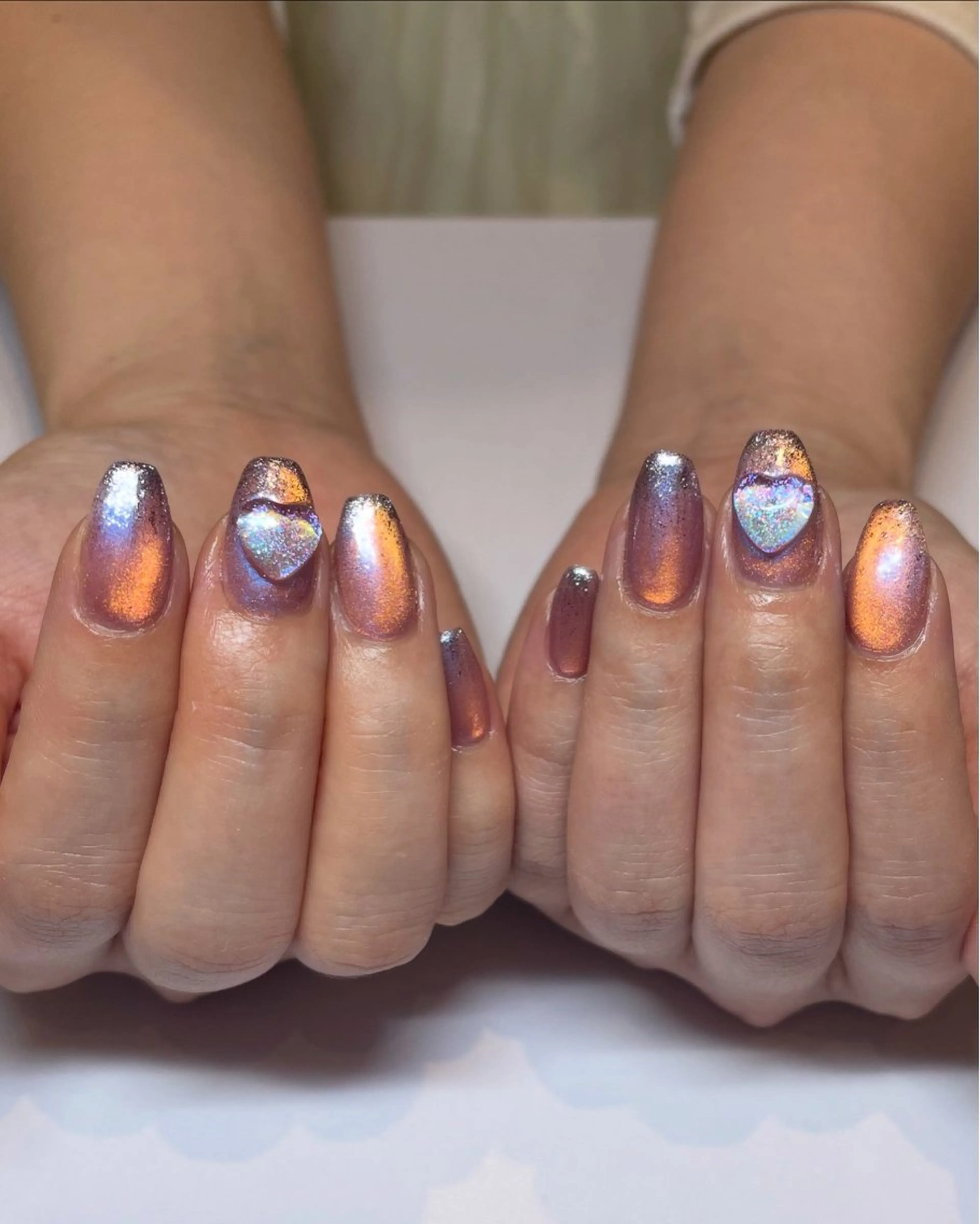 ネイル ハンドネイル Nailsalon Repos.所属・Rika🌼 シンプル•マグネットのネイルデザイン