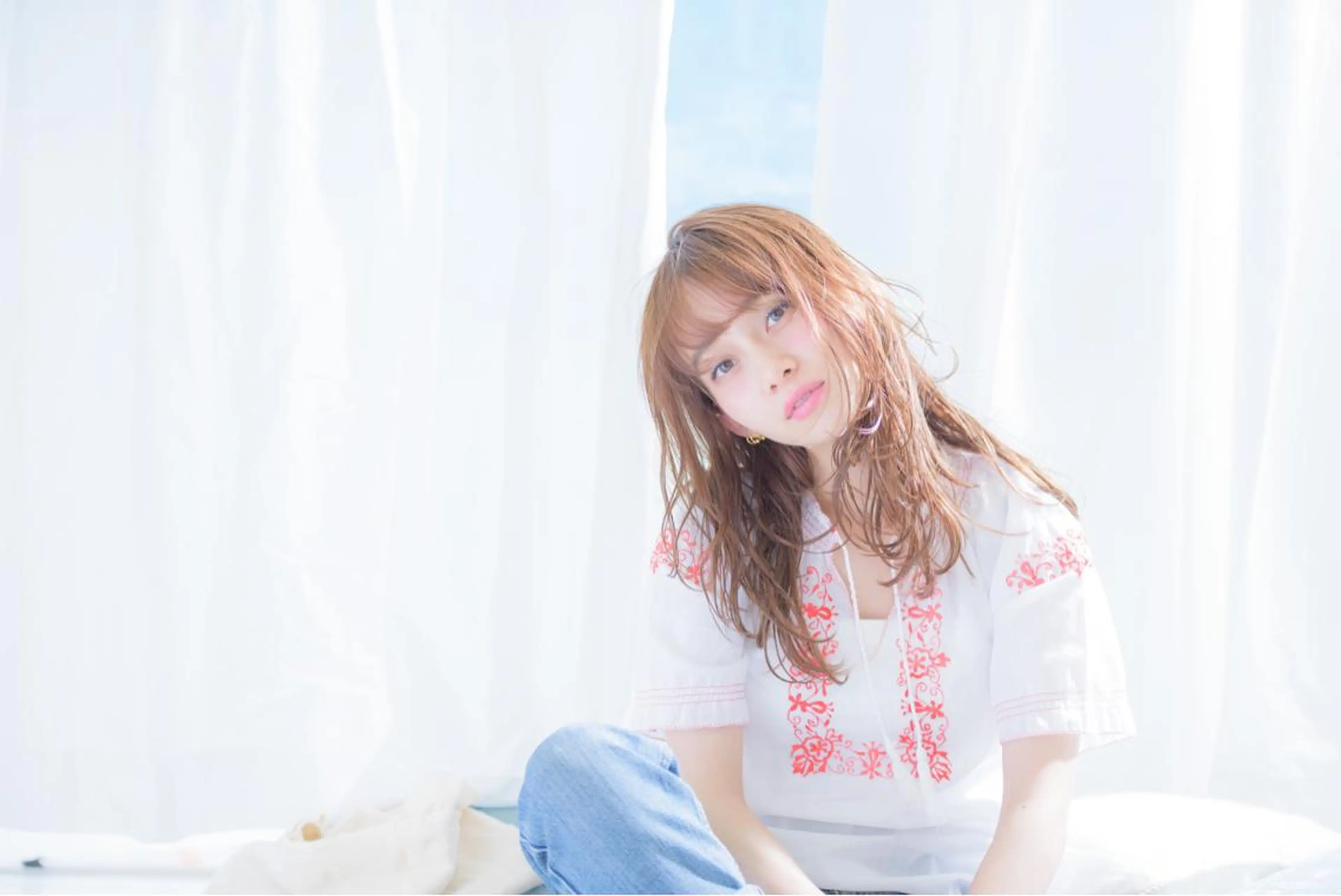 ミディアム セミロング ロング カラー パーマ ✂︎マンツーマン施術 ａｙｅ✂︎のヘアスタイル