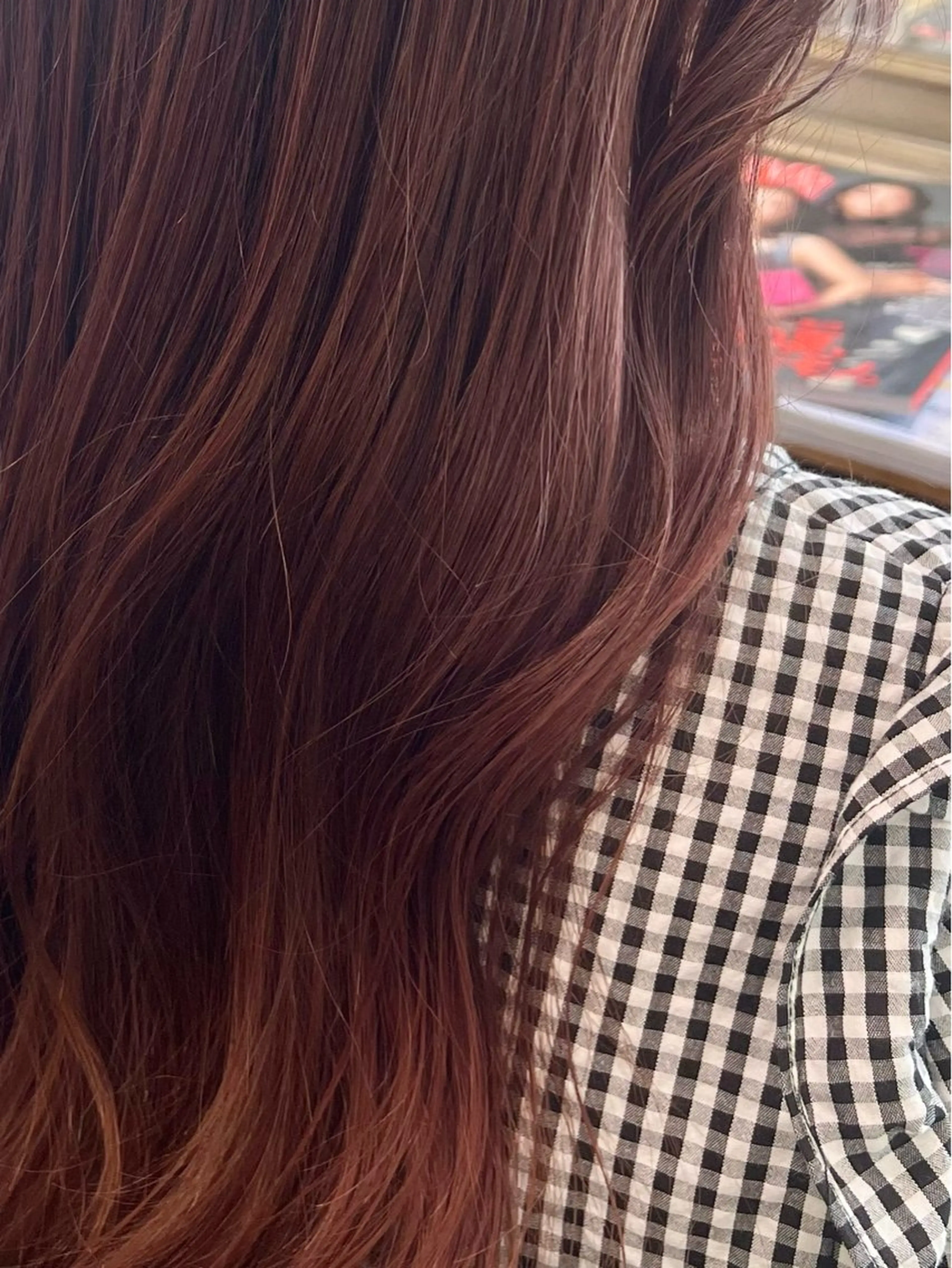 ロング カラー 暖色カラー🍒 yume ໒꒱のヘアスタイル