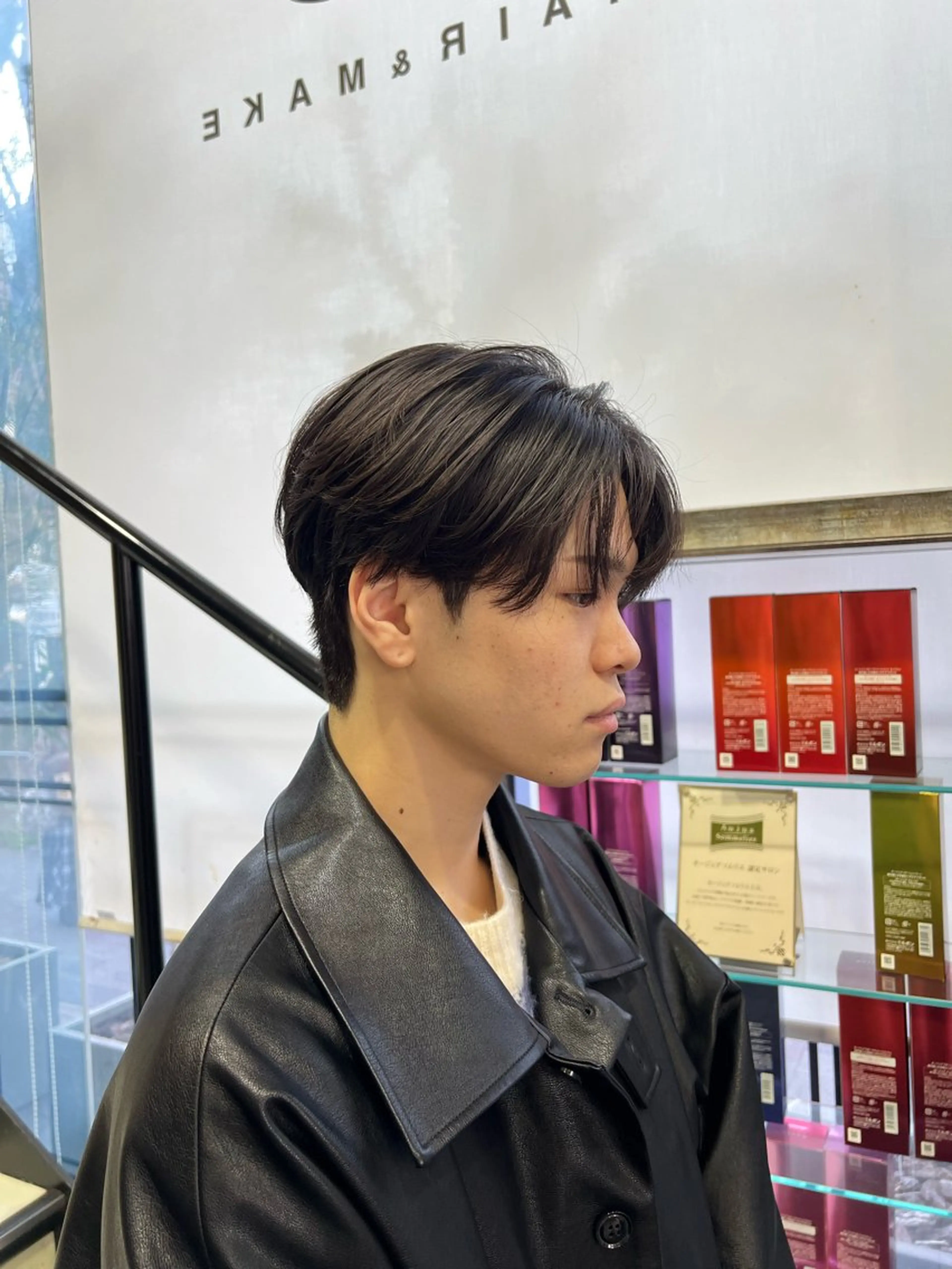 ショート パーマ メンズ カット パーマ ﾎｯﾄﾍﾟｯﾊﾟｰ に移行中【かな】のヘアスタイル