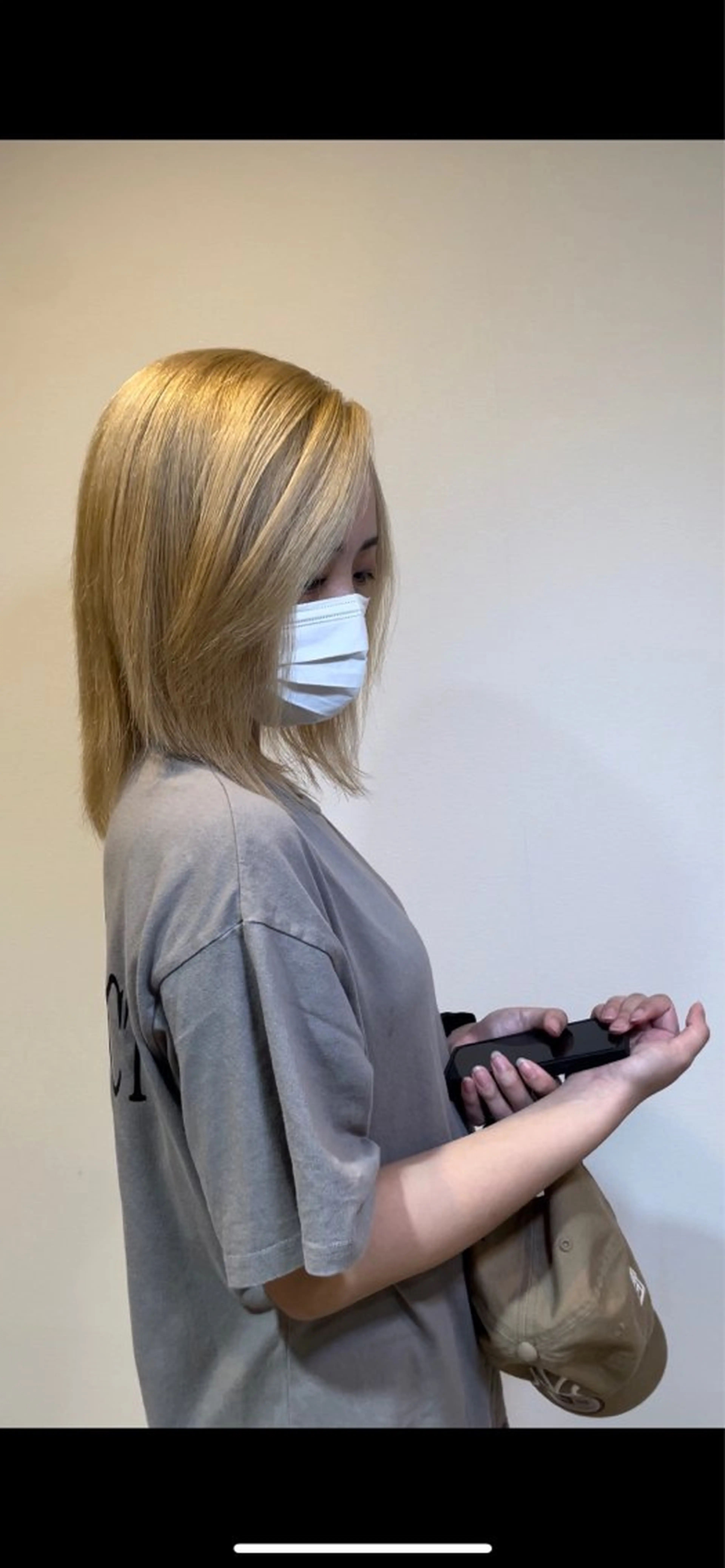 ミディアム カラー ハイトーンカラー 髪質改善 トリートメント andiamo sakae所属・🧬艶髪向井 琉矢🧬のヘアスタイル