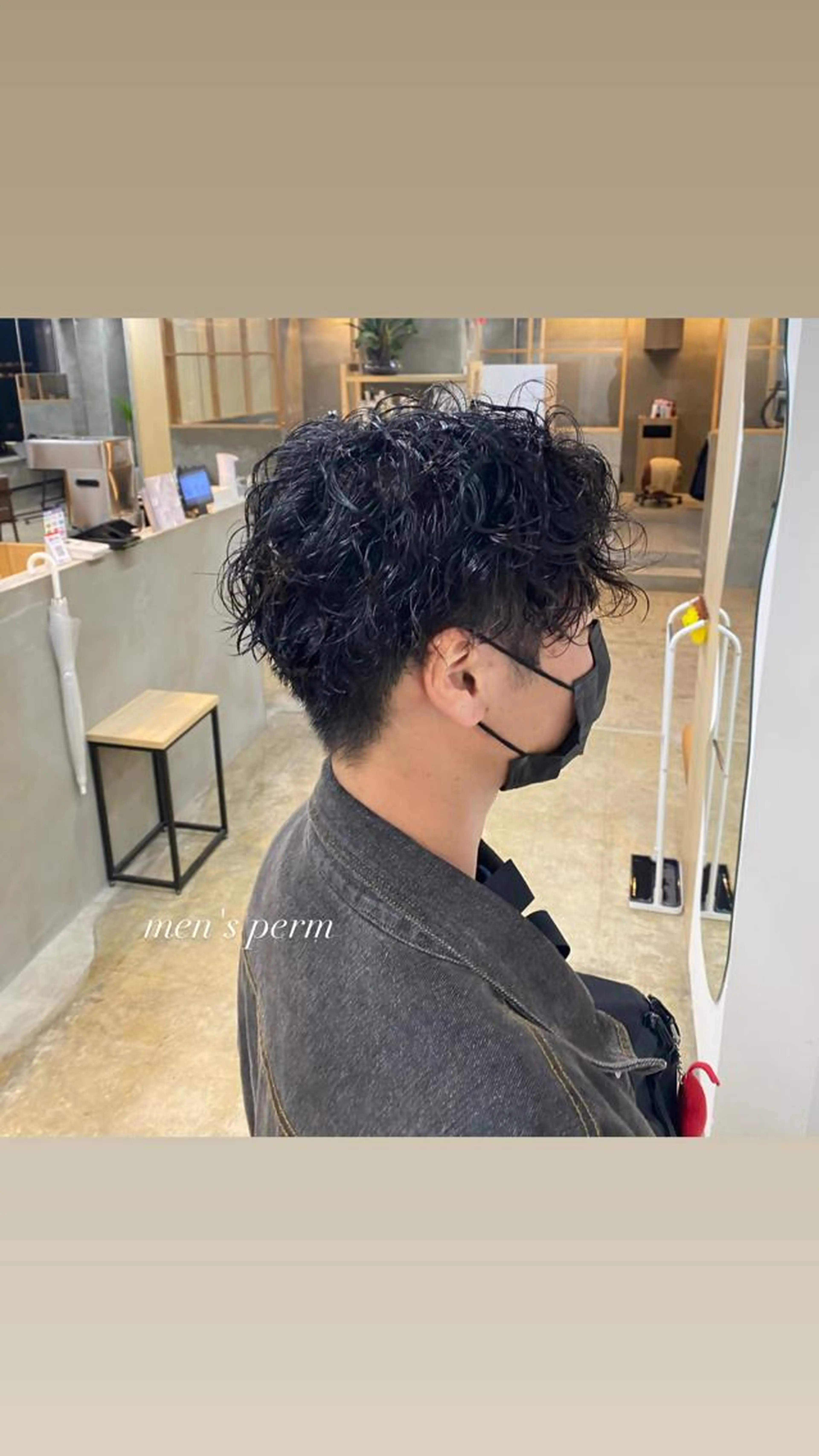 MEN'S CUT & PERM 2回目20%offの写真