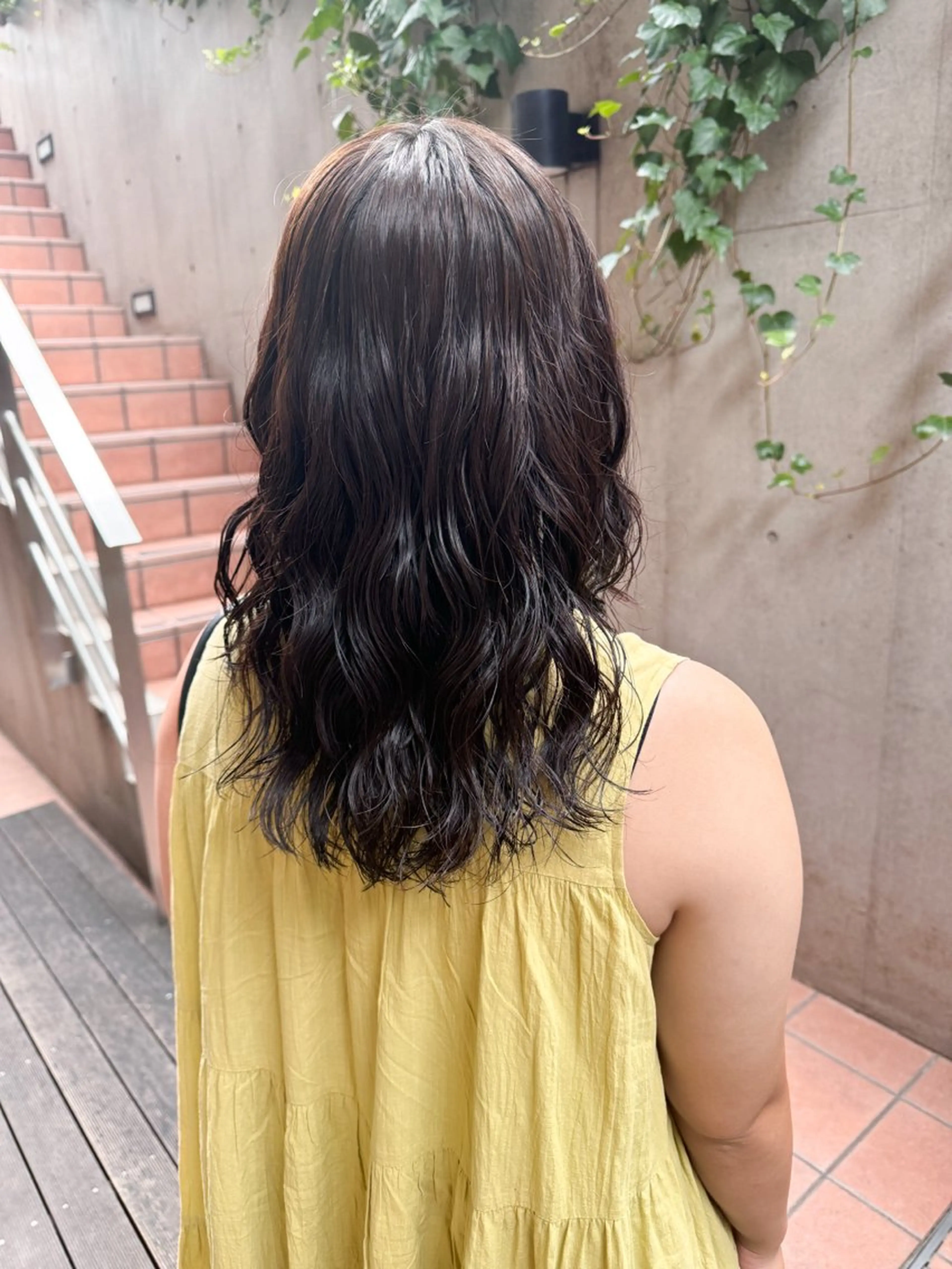 ミディアム パーマ カット パーマ 大橋 芽衣のヘアスタイル