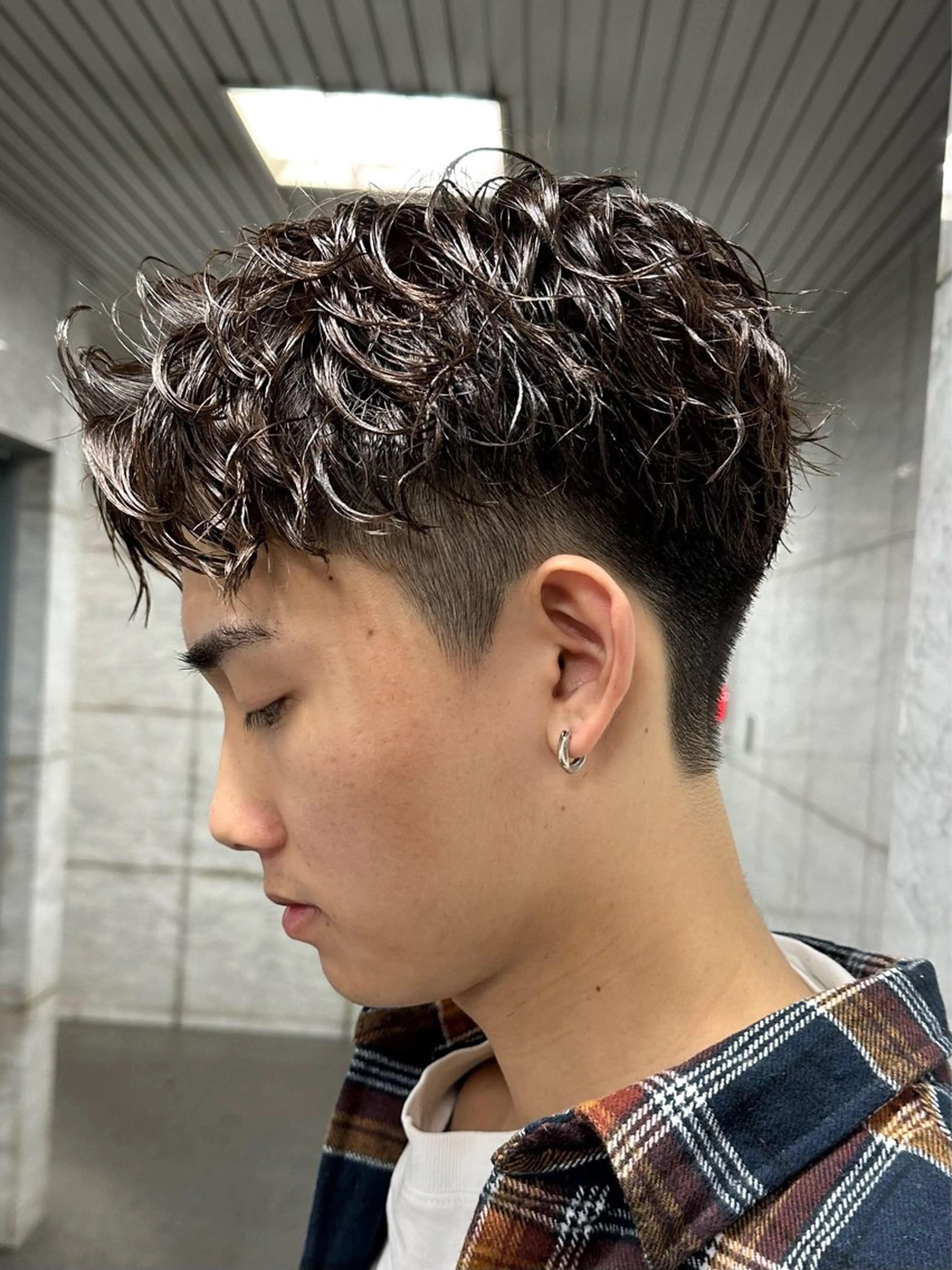 パーマ ヘアアレンジ メンズ メンズパーマ カット パーマ 梅田/ツイスパ /短髪/田中崇奨のヘアスタイル