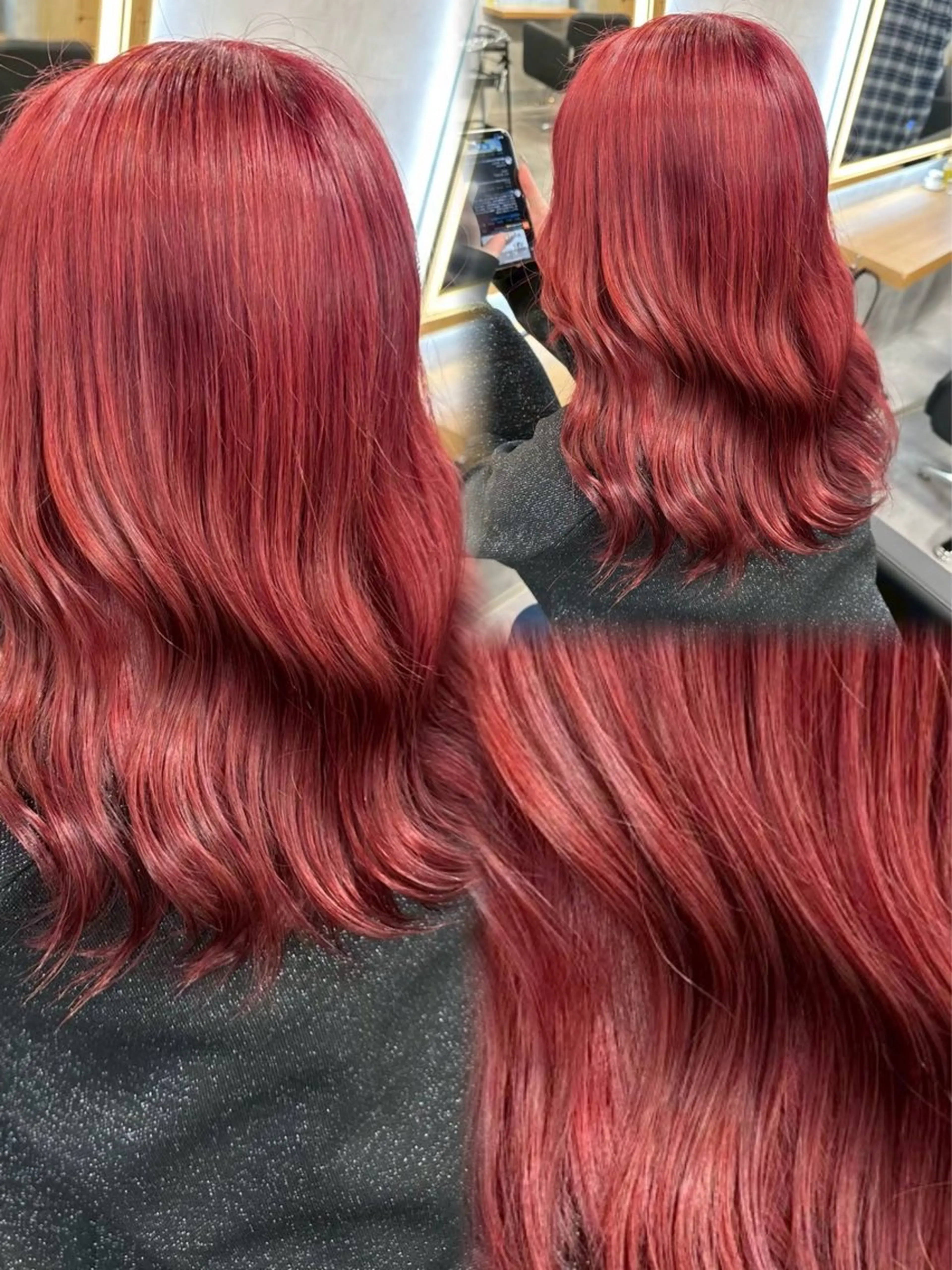 ロング カラー ヘアアレンジ ヘアカラー トリートメント ヘアセット ダメージレスカラー 🩵HIYO🩵のヘアスタイル