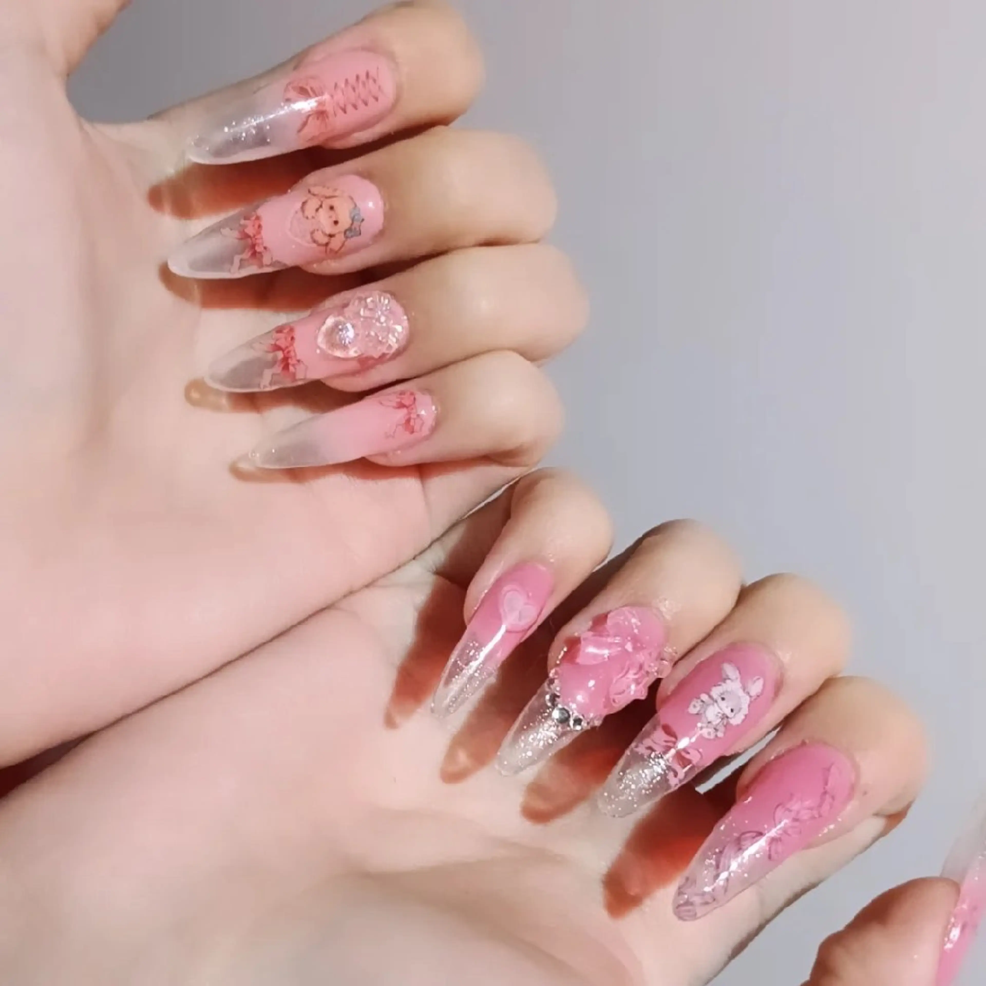 ネイル すみれ💜量産 地雷 痛ﾈｲﾙ 韓国ﾈｲﾙのネイルデザイン