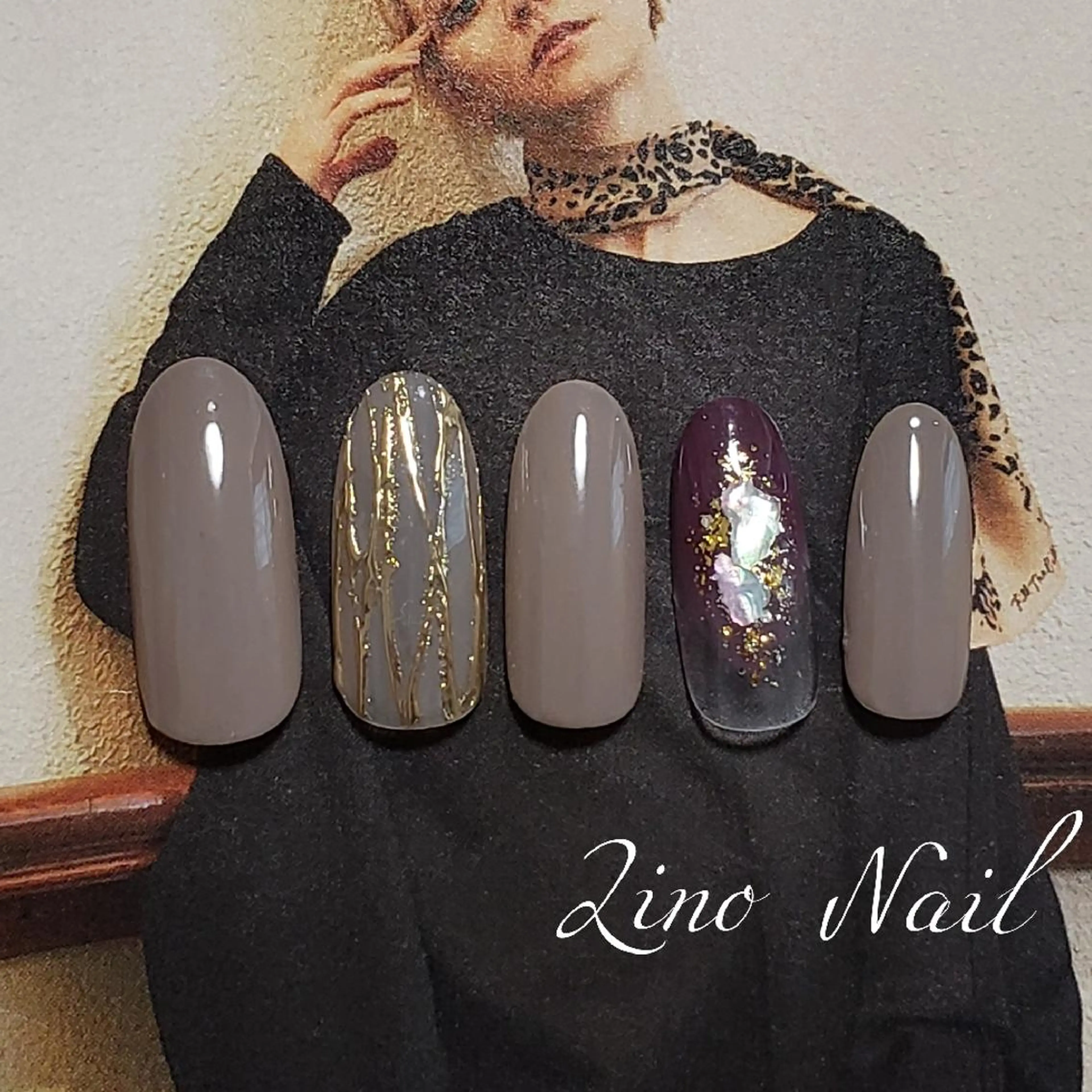 ネイル カジュアル ジェルネイル グラデーション キラキラネイル ミラーネイル Lino Nailのネイルデザイン