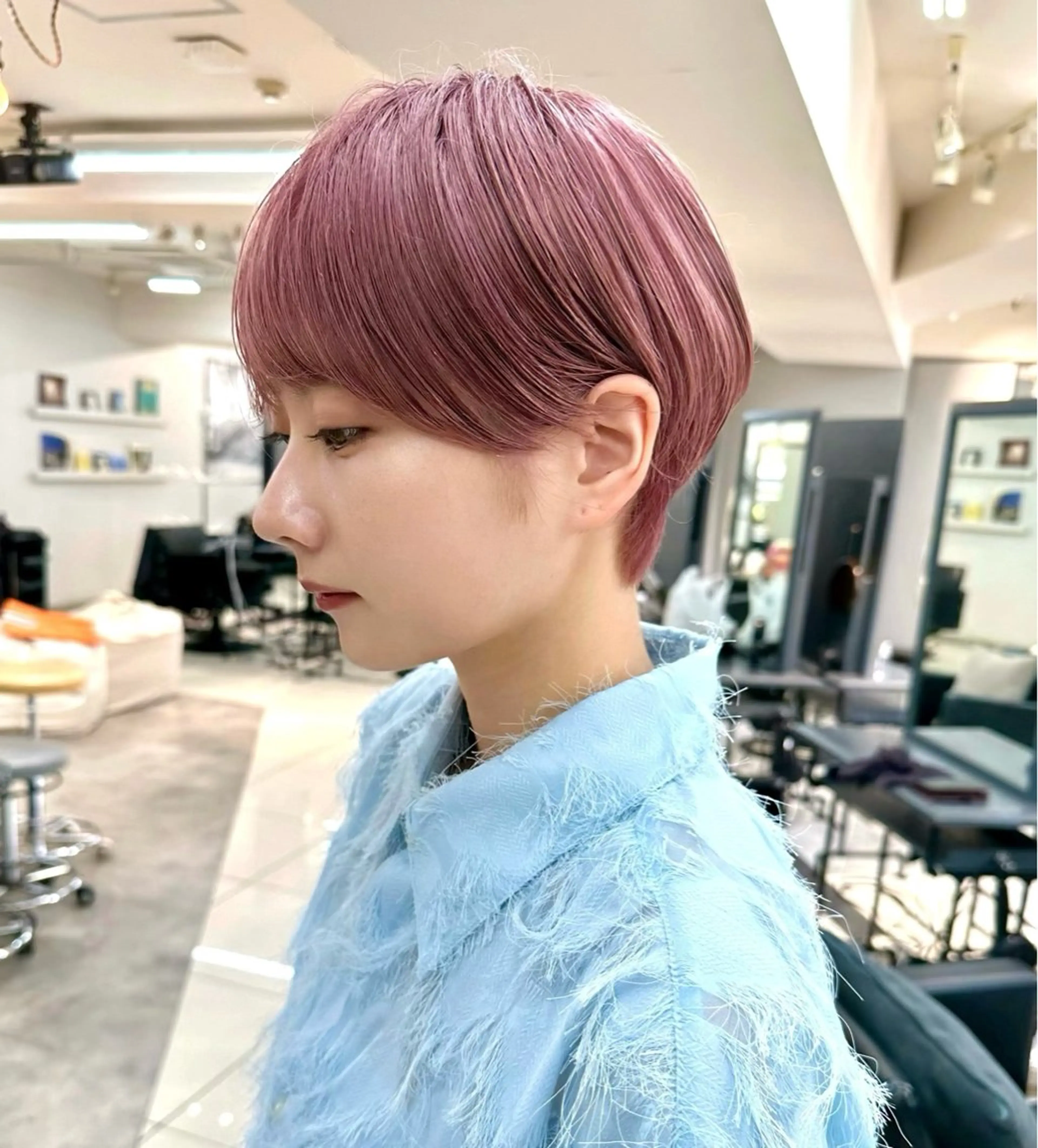 ショート カット ヘアカラー 骨格診断で絶対可愛い ✨丸みショート✨凌弥のヘアスタイル