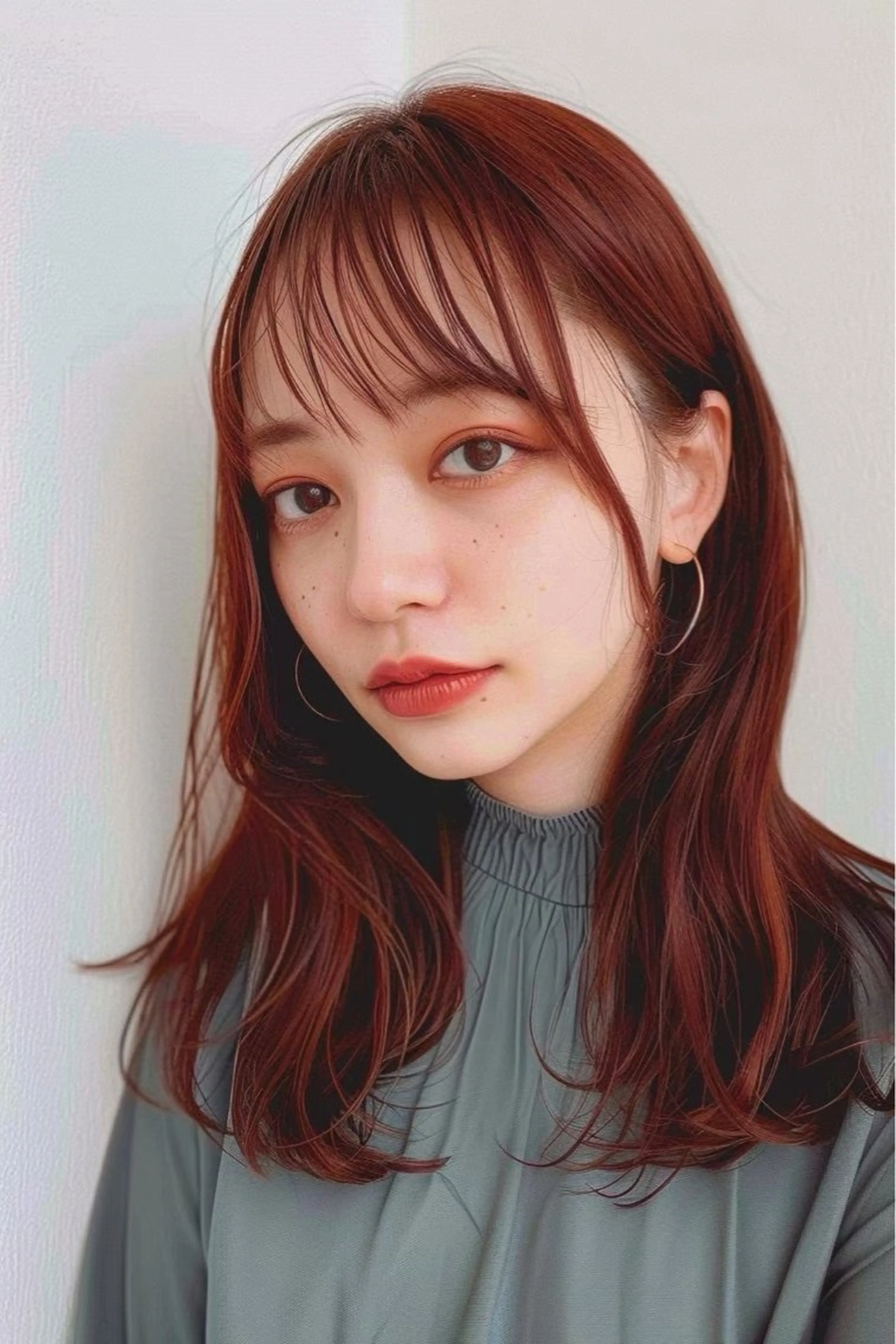 セミロング カラー ヘアカラー ❄︎YUNA❄︎ 《お手軽イメチェン》のヘアスタイル