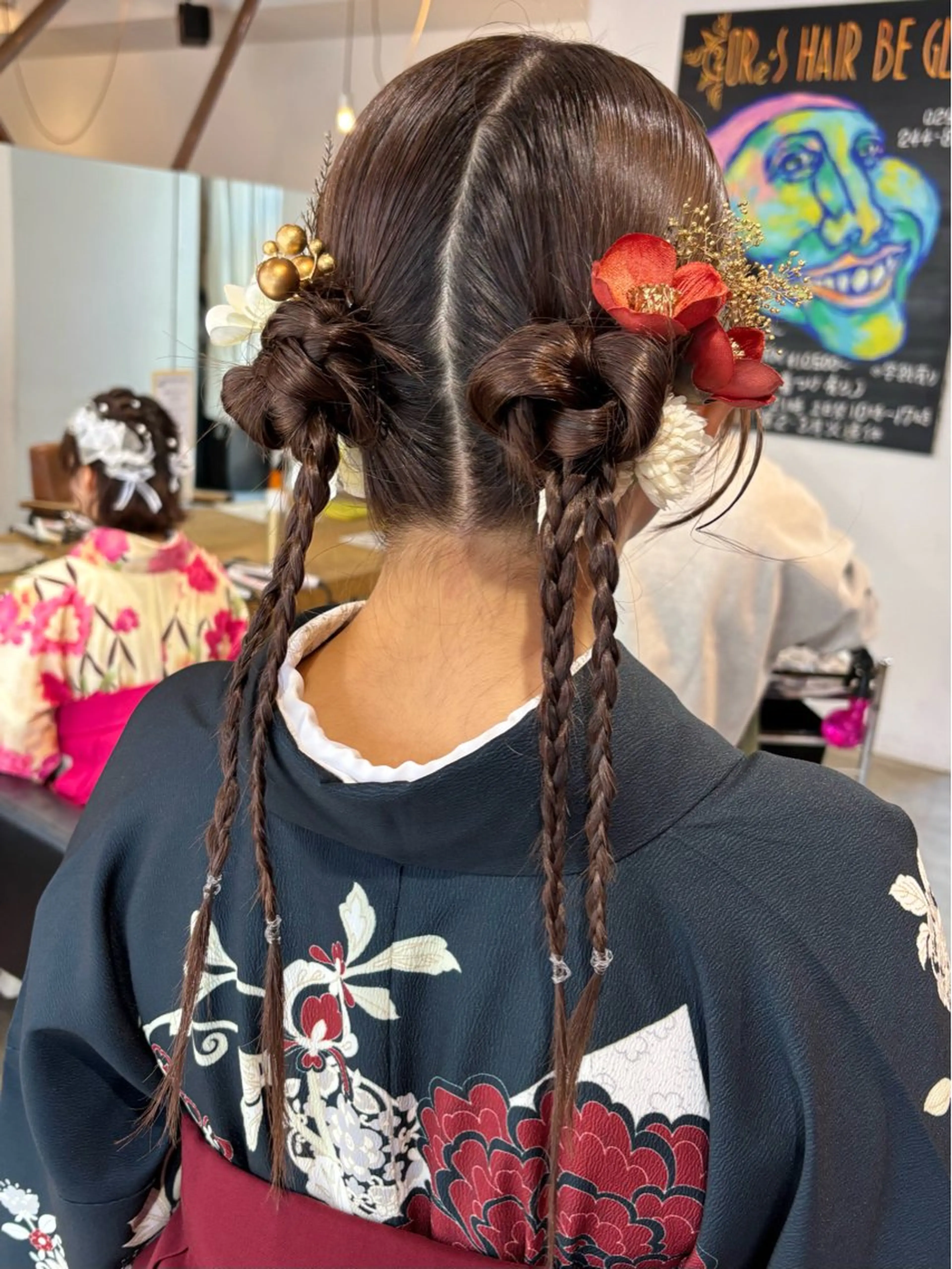 ミディアム ヘアアレンジ 小日向 沙織のヘアスタイル