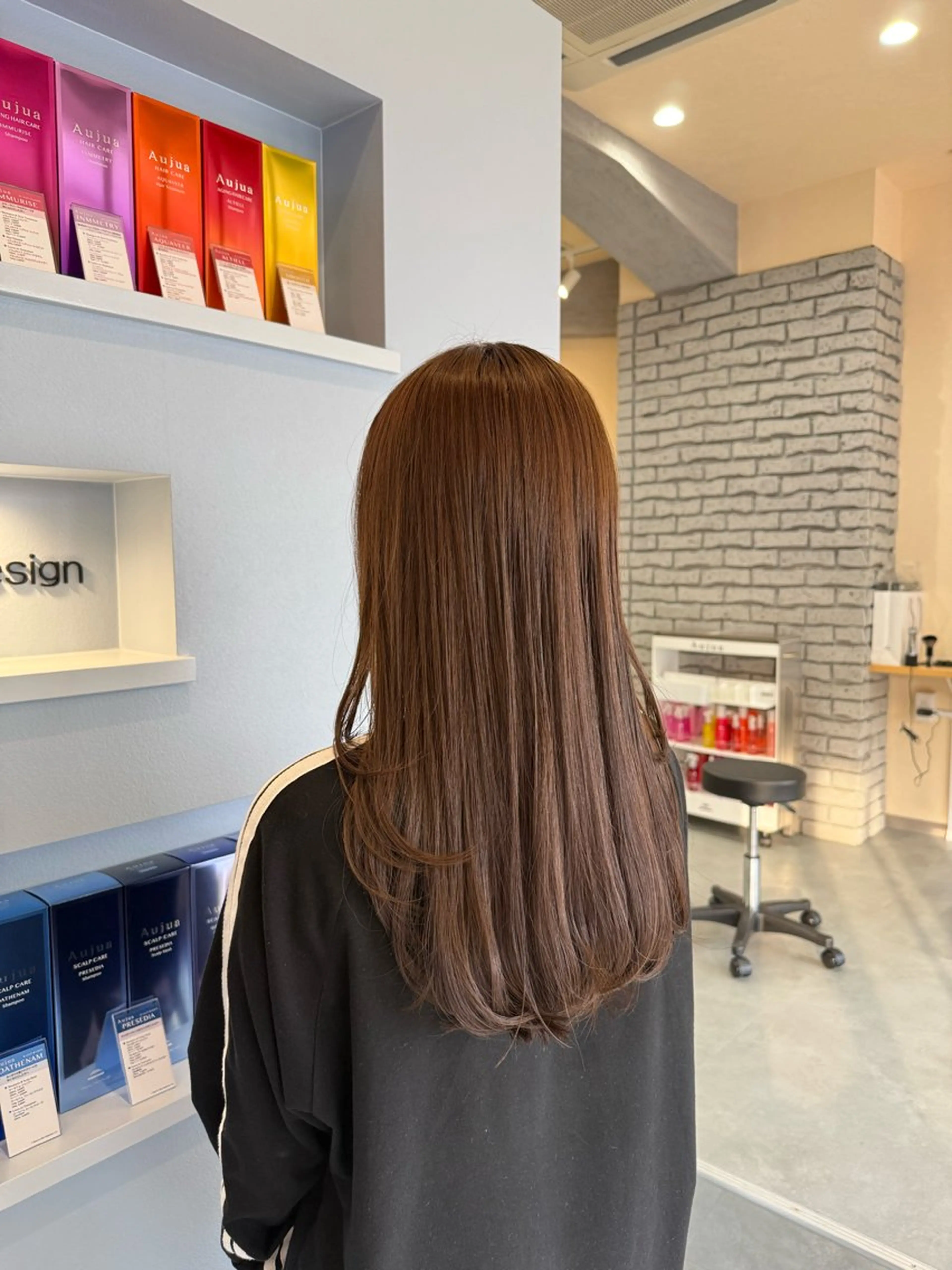 セミロング カット ヘアカラー トリートメント 透明感カラー🫧 🍒似合わせカットのヘアスタイル