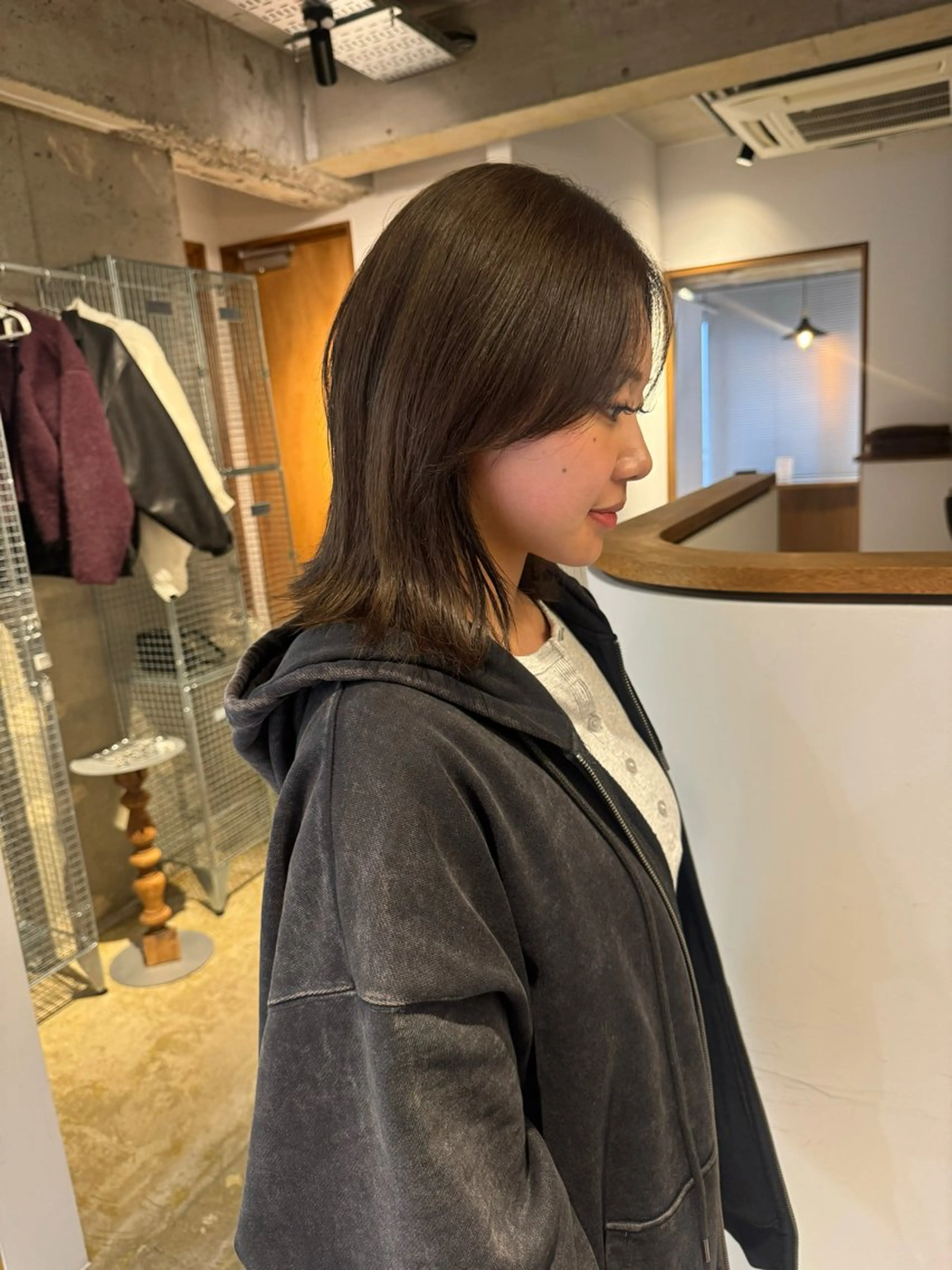 ミディアム ヘアカラー 名駅/酸性ストレート /ワンカラー/アヤハのヘアスタイル