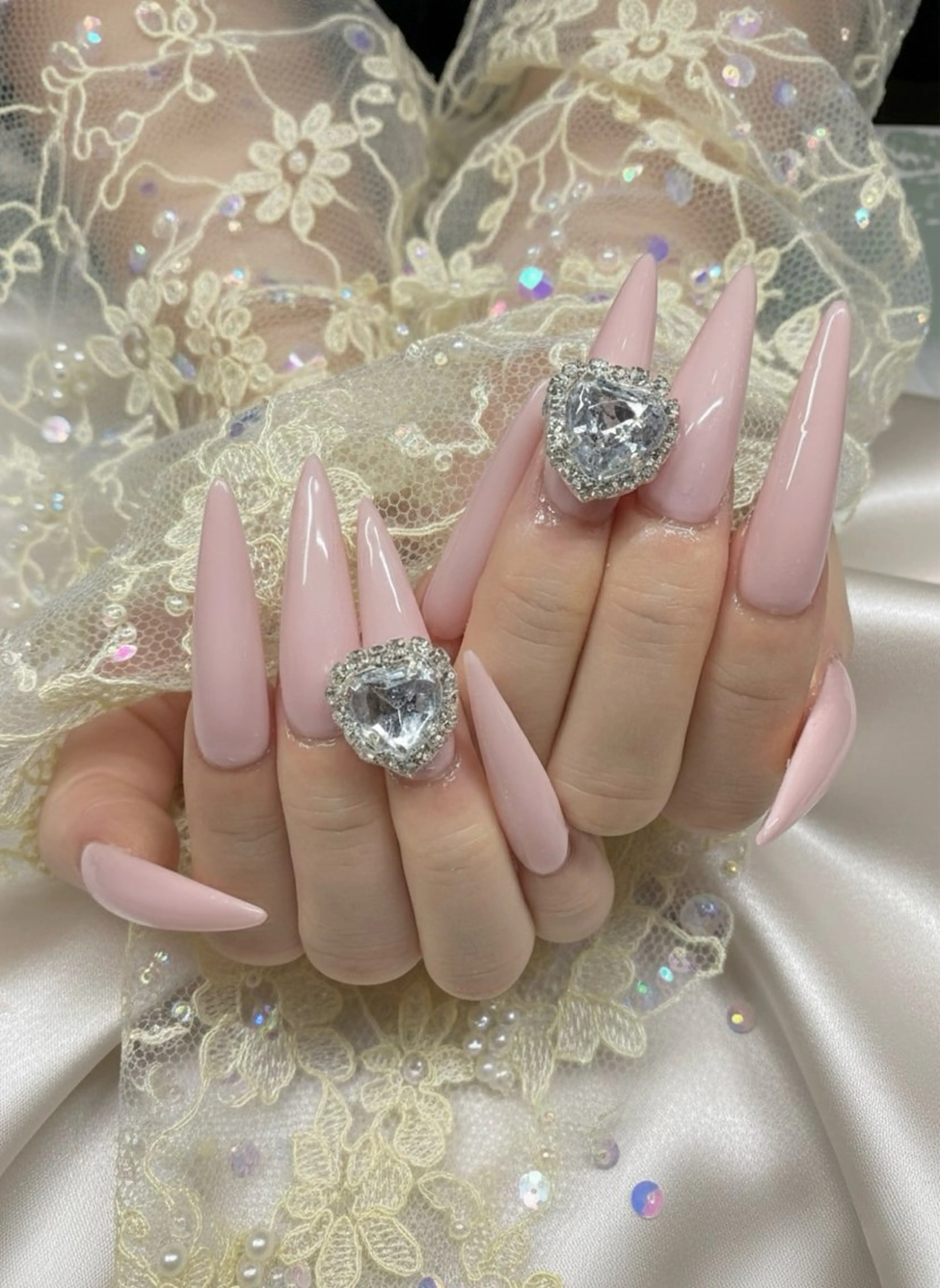 ネイル ハート ハンドネイル TUNEHA堂 矢場町栄5丁目のネイルデザイン