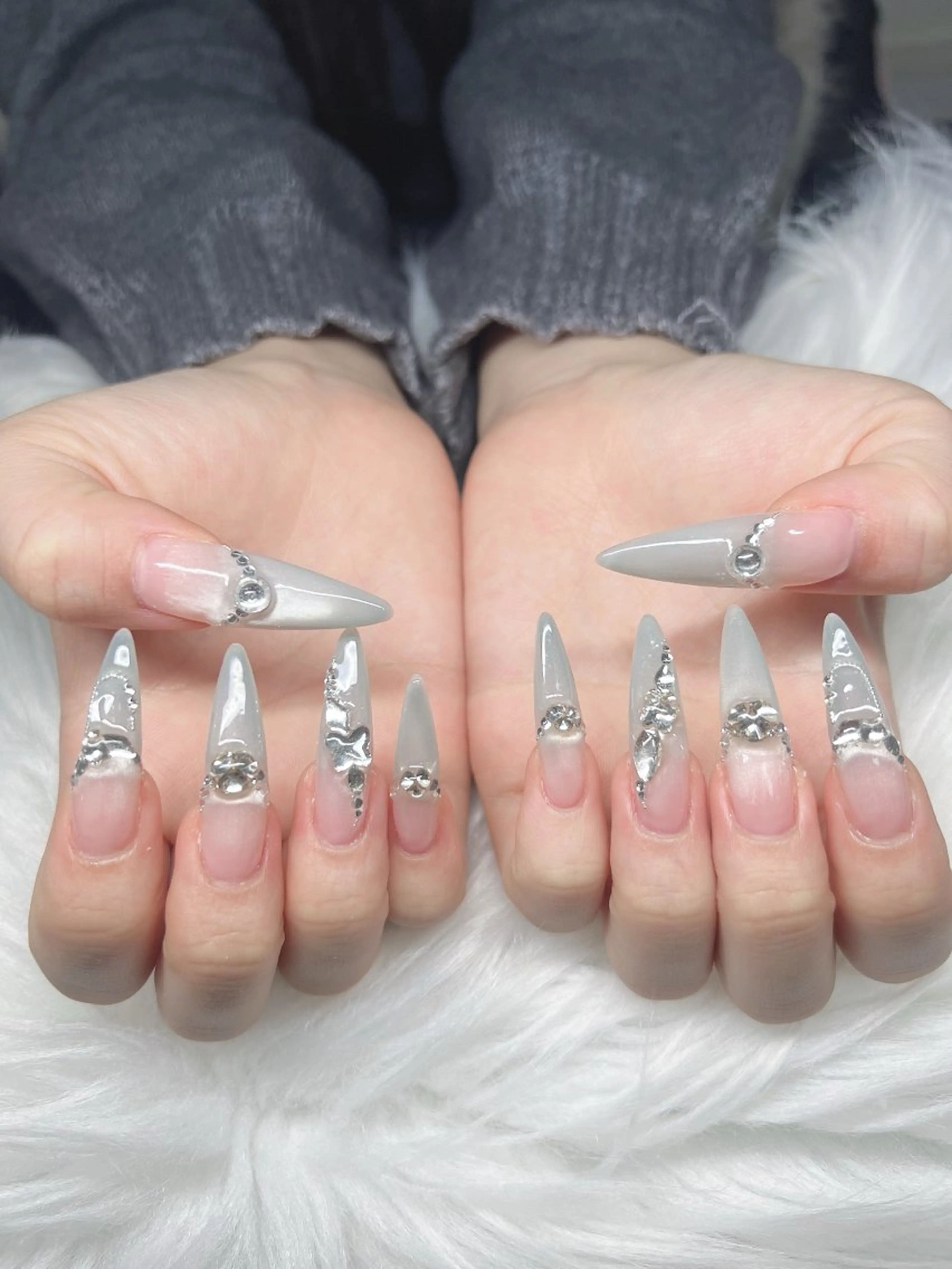 ネイル ハンドネイル Lee Nails チップ長さだし専門店のネイルデザイン