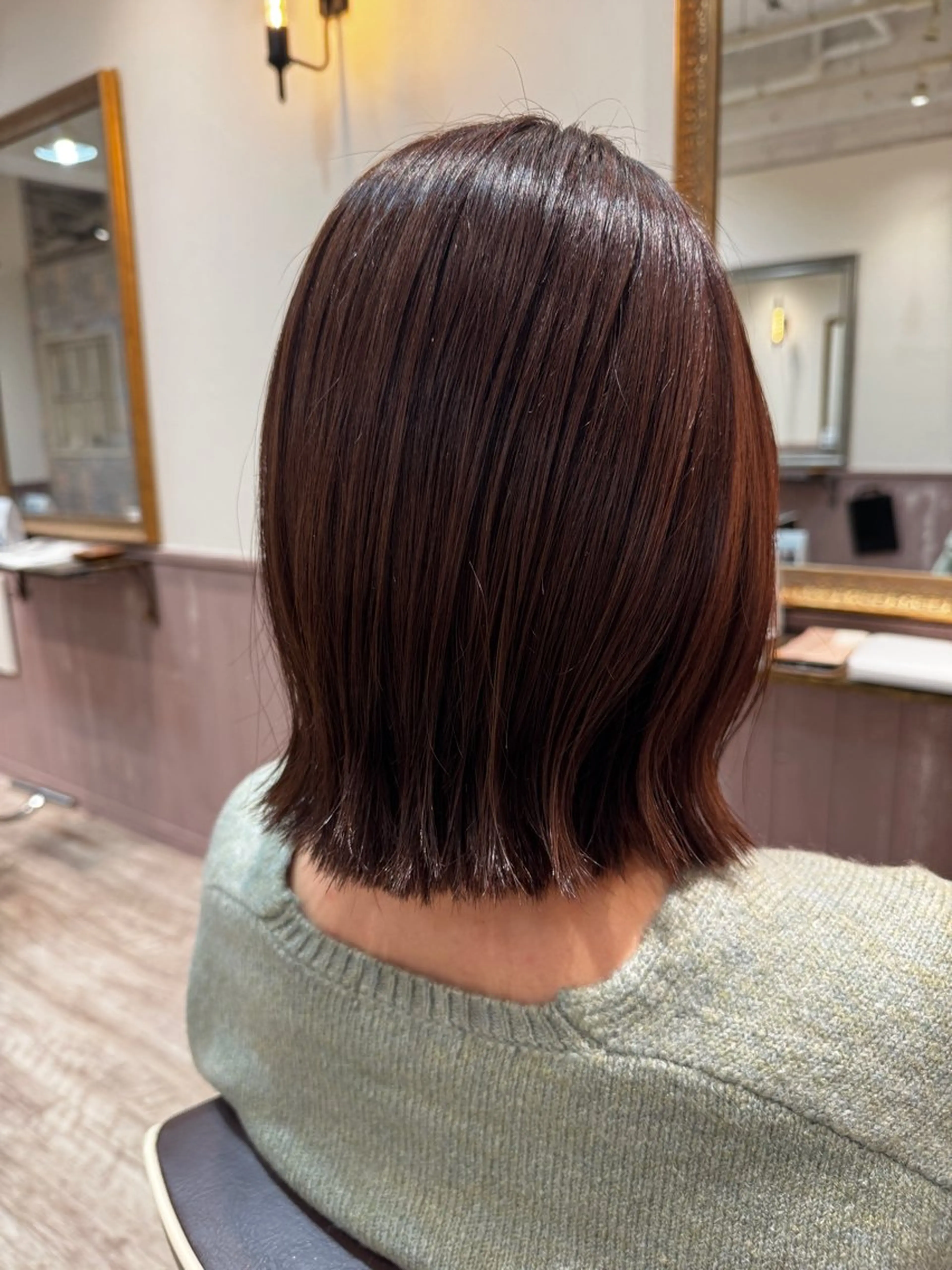 ミディアム カラー 矢場町/ダブルカラー /レイヤー/アリサのヘアスタイル