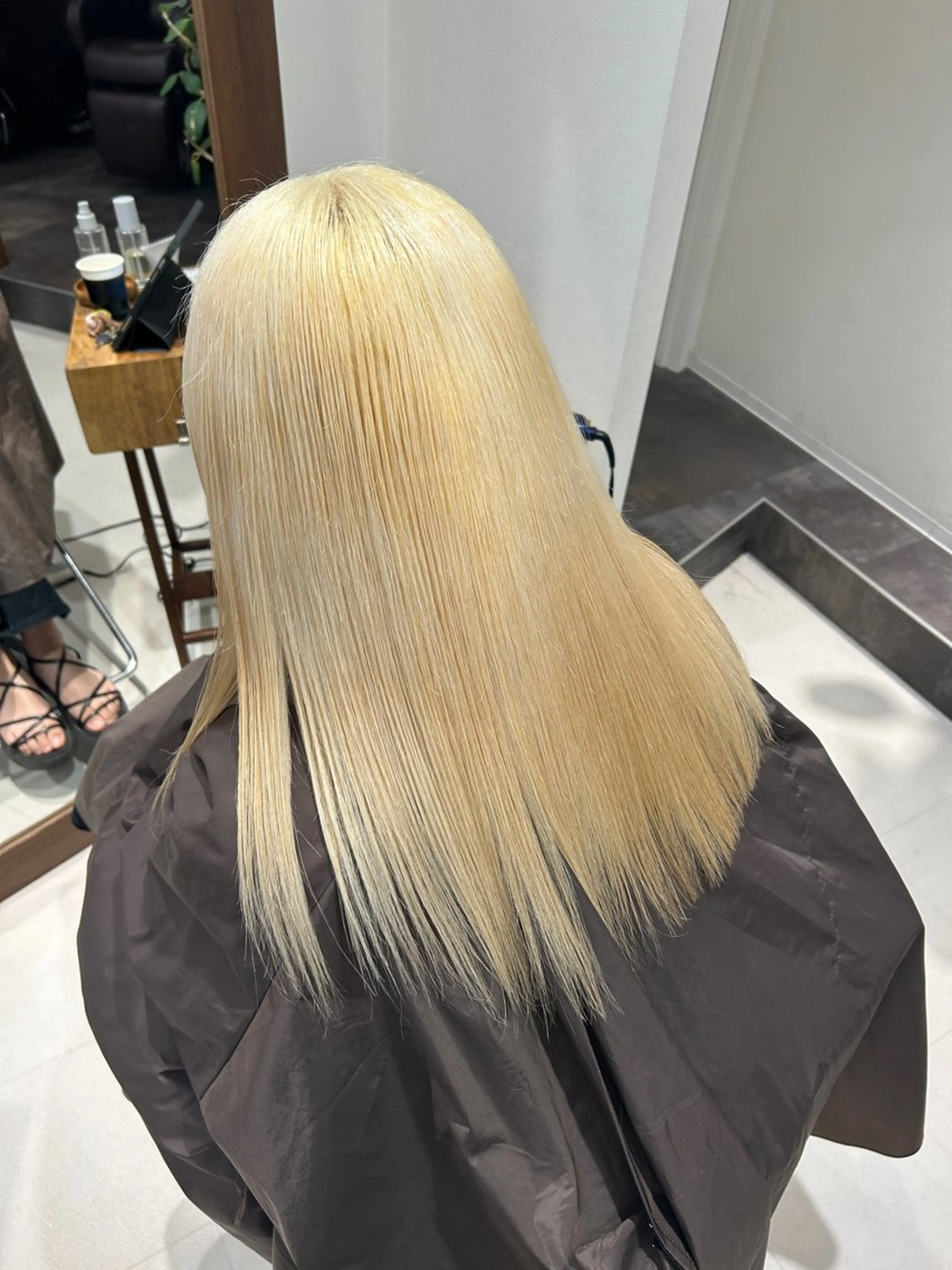 ロング カラー カット ヘアカラー トリートメント ハイトーン/エクステ /🎀YUINA🎀のヘアスタイル