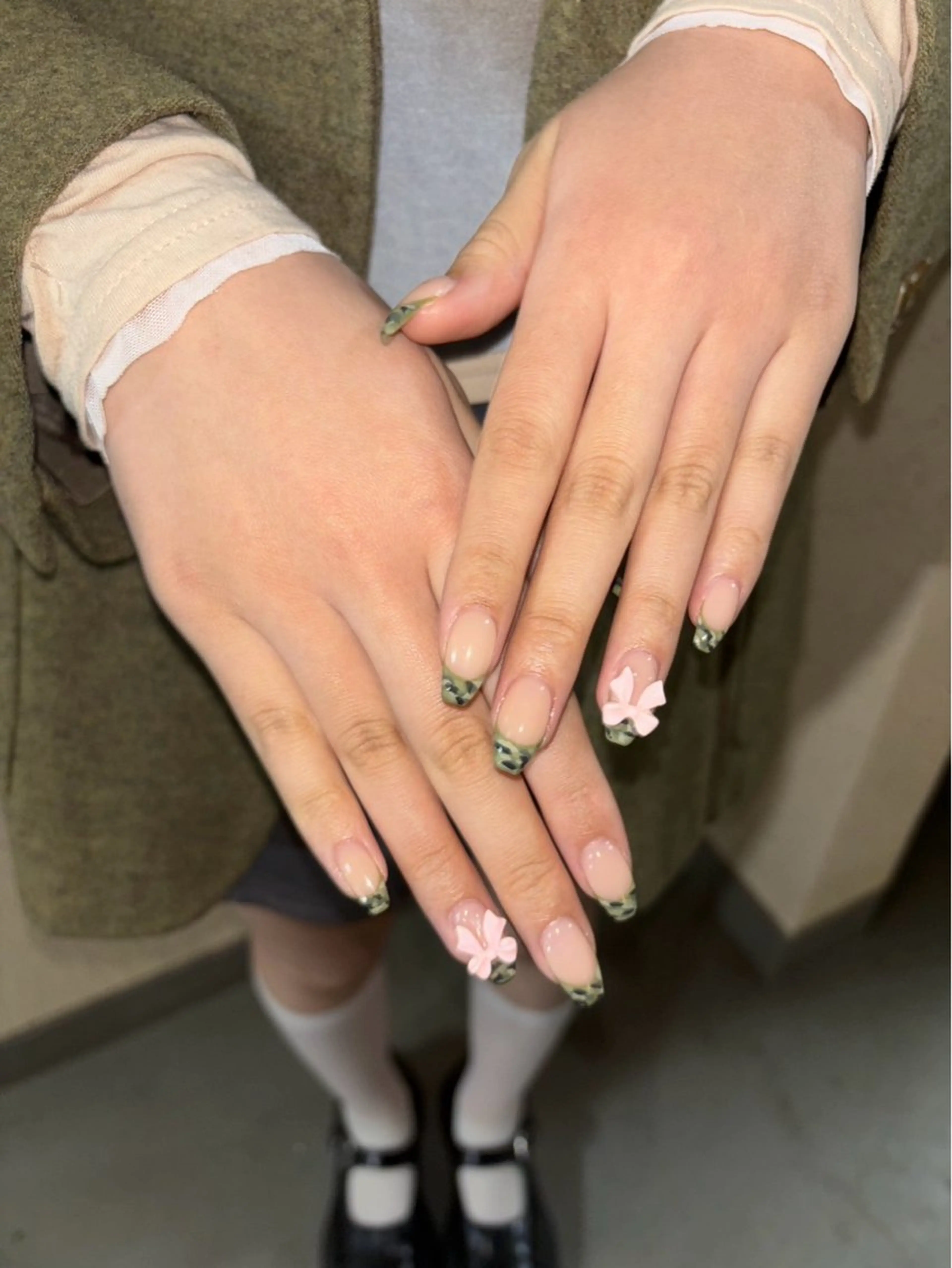 ネイル 韓国/ヌーディー系 ネイル自由が丘のネイルデザイン