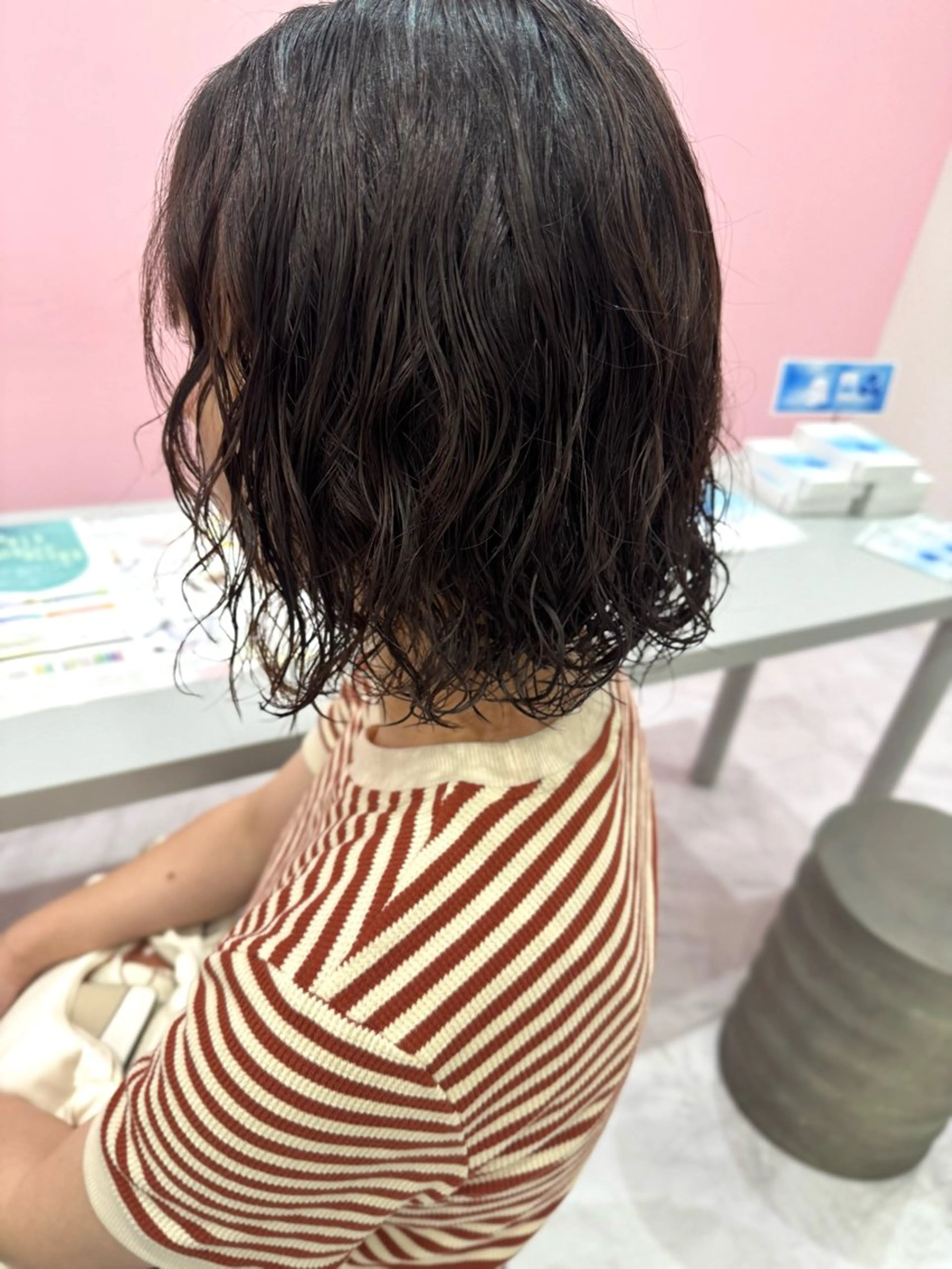 ショート パーマ カット パーマ 小谷野 真優のヘアスタイル