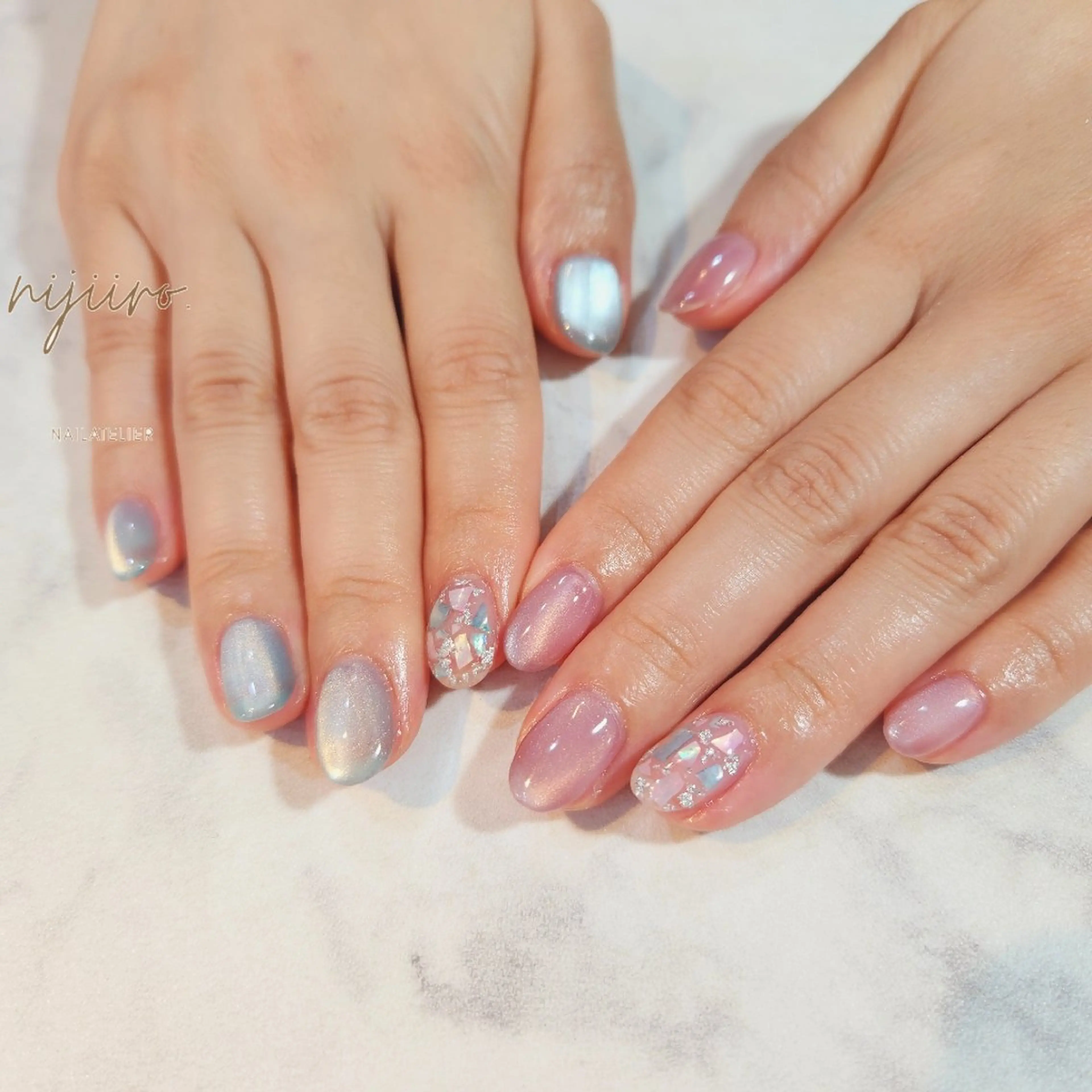ネイル ハンドネイル nailatelier nijiiro.所属・nijiiro🌈 サトウのネイルデザイン