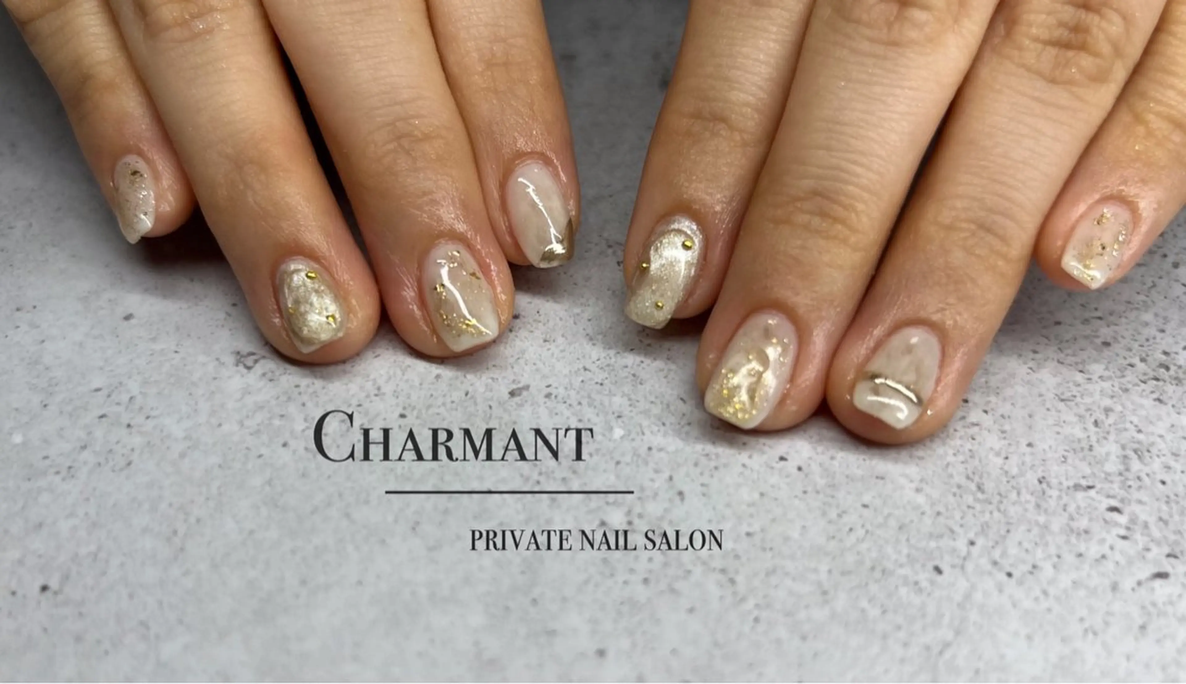 ネイル ニュアンスネイル ハンドネイル Minako 【Charmant】のネイルデザイン