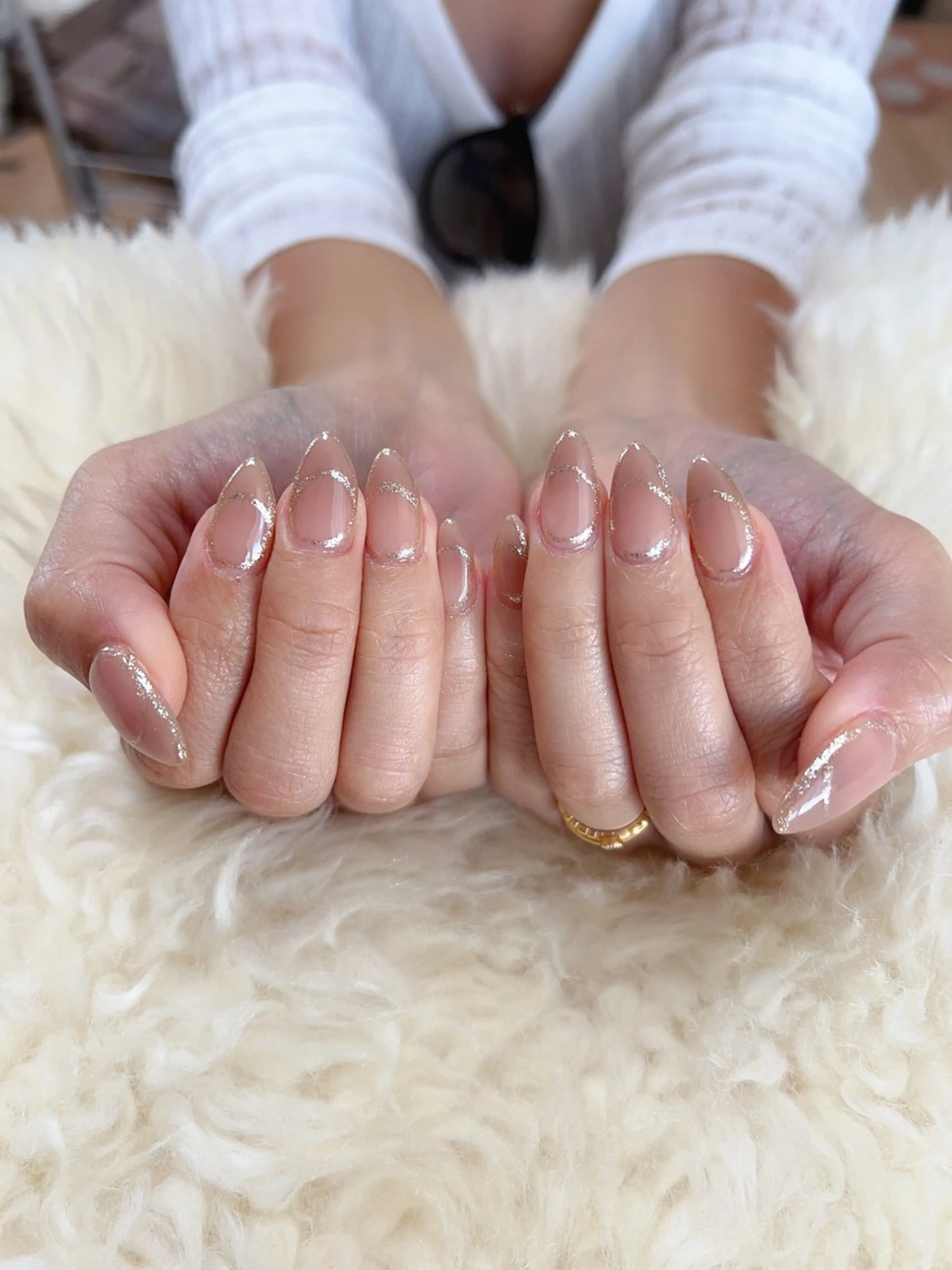 ミディアム ハンドネイル ハンドケア 💜MIYA nail川崎店のネイルデザイン