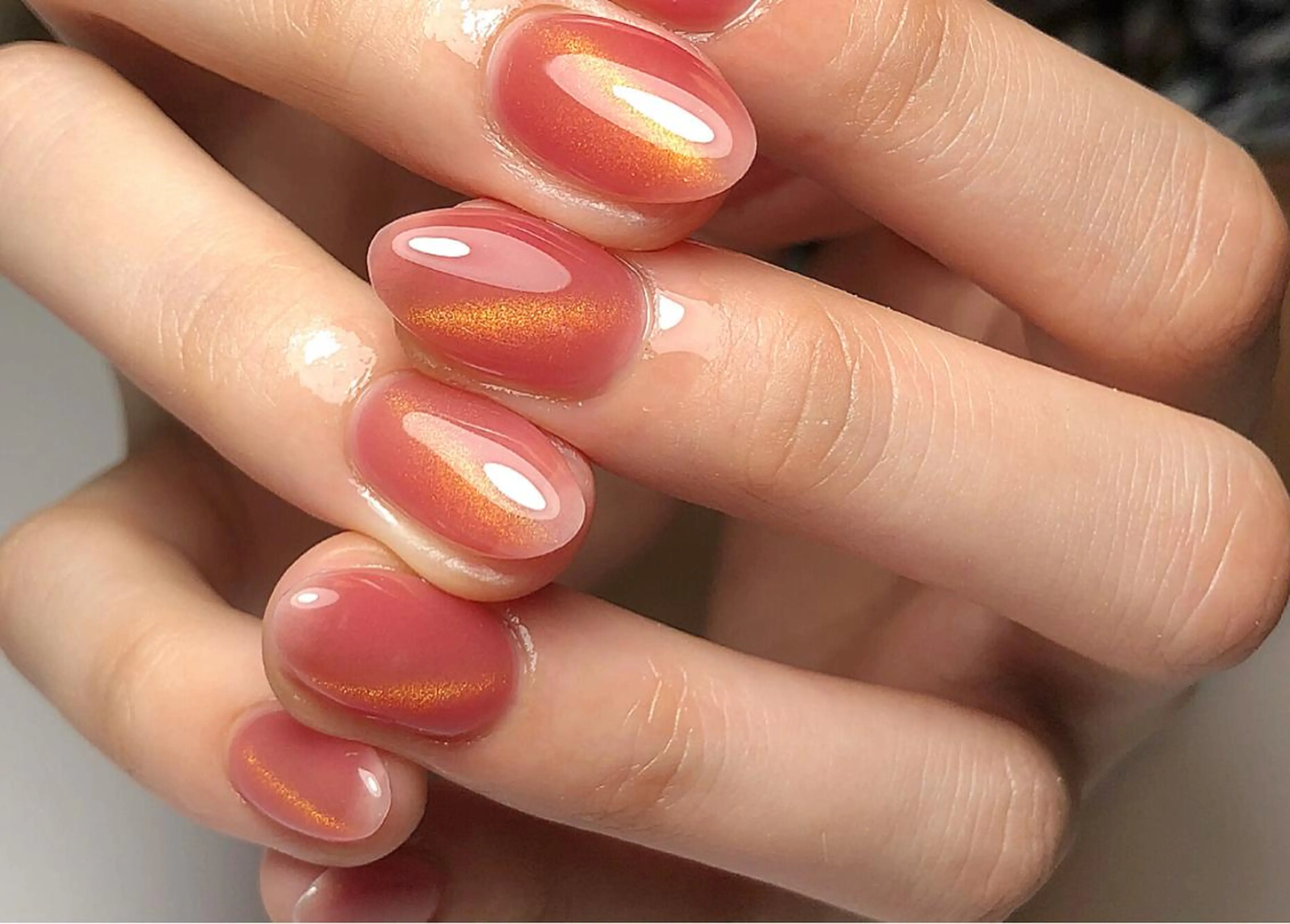 ネイル ワンカラーネイル ストーンネイル 🖤スカルプ専門店 新宿・MR🖤のネイルデザイン