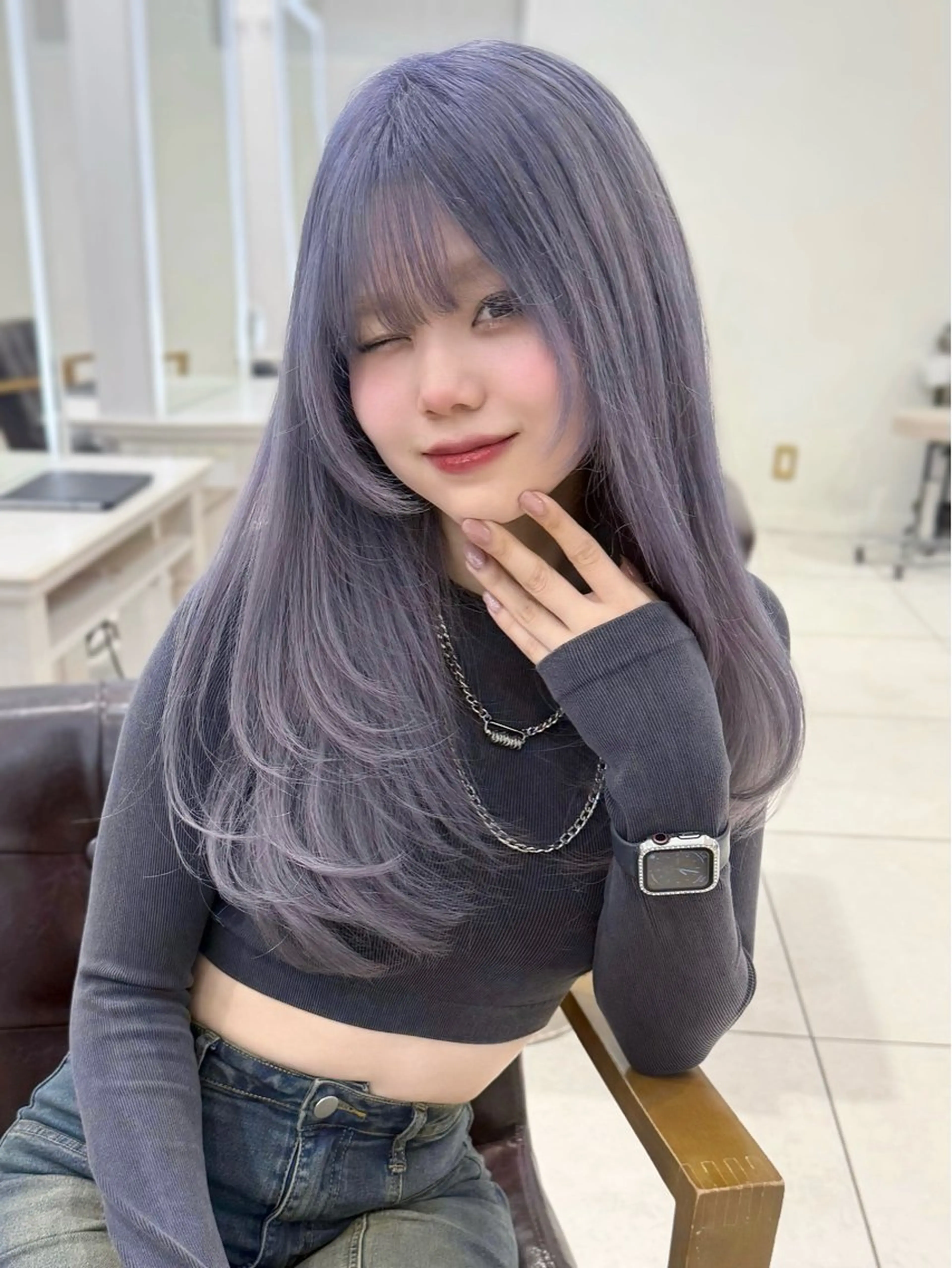 カット＋ケアブリーチ＋カラー＋2stepトリートメントの写真