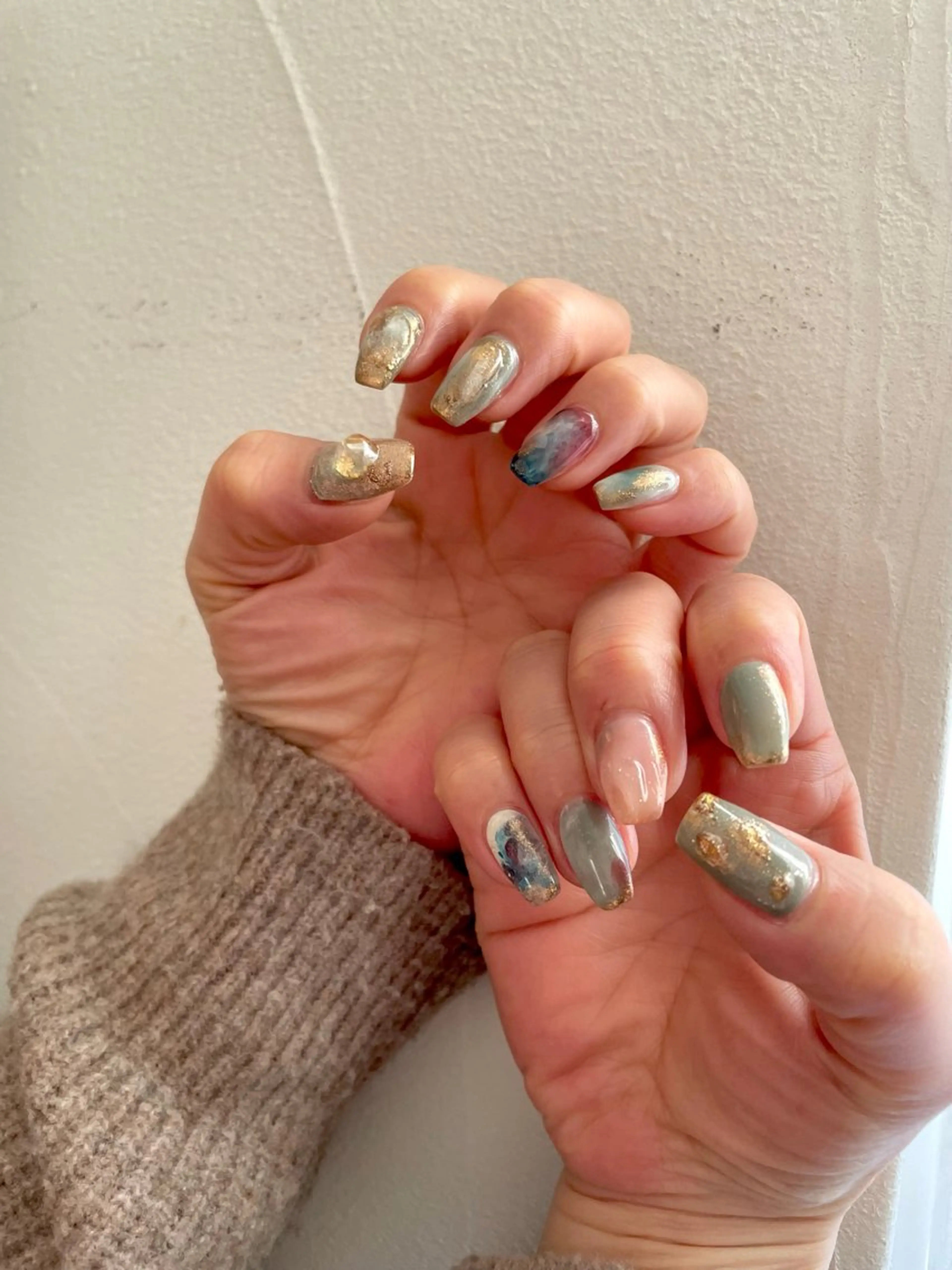 ネイル ハンドネイル フットネイル 甲府市徳行 🧸prunelleのネイルデザイン