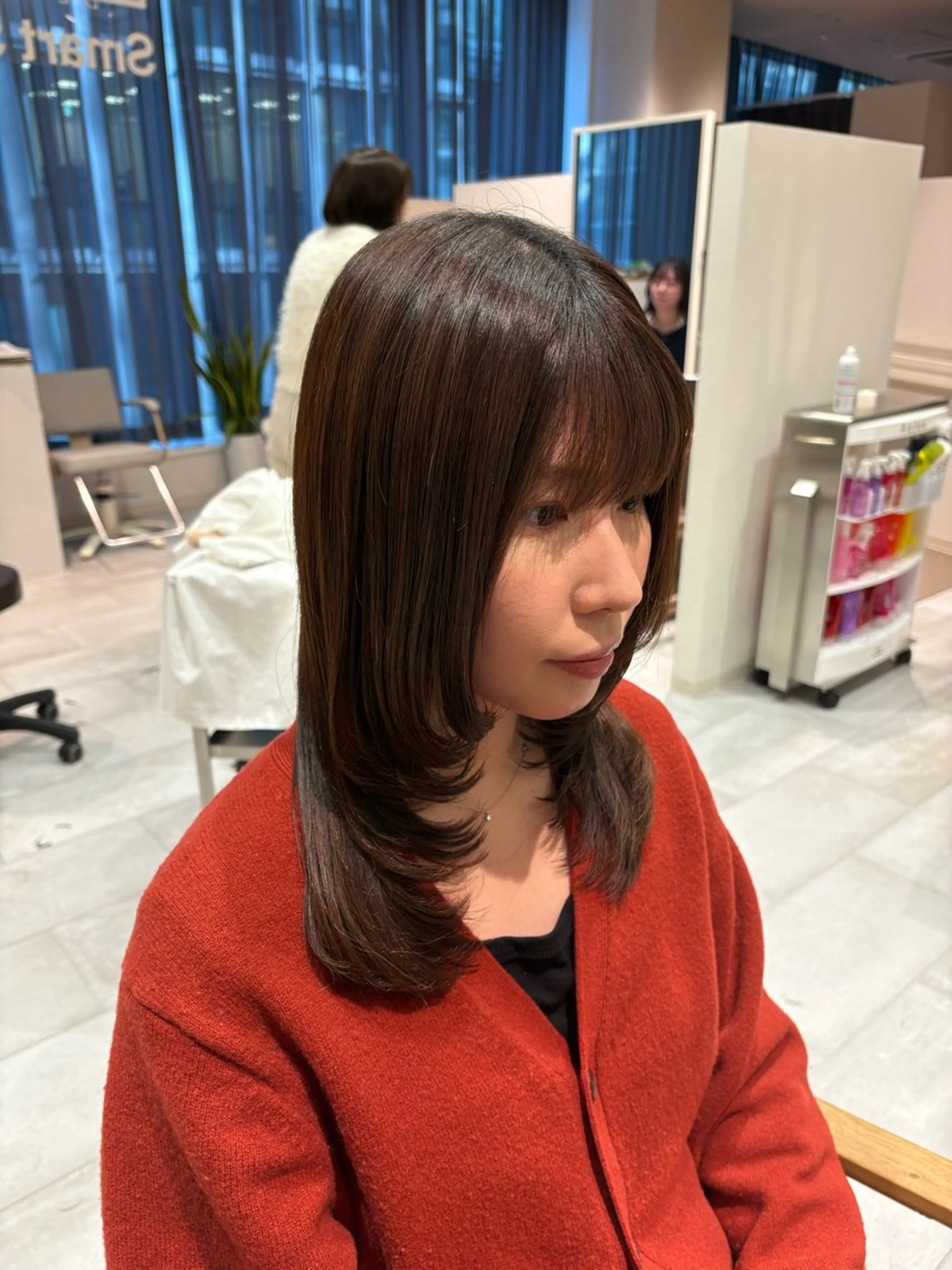 ロング TIENA BEAUTY Smart Salon ONE FUKUOKA BLDG.店所属・ユイナ カットモデル募集中のヘアスタイル