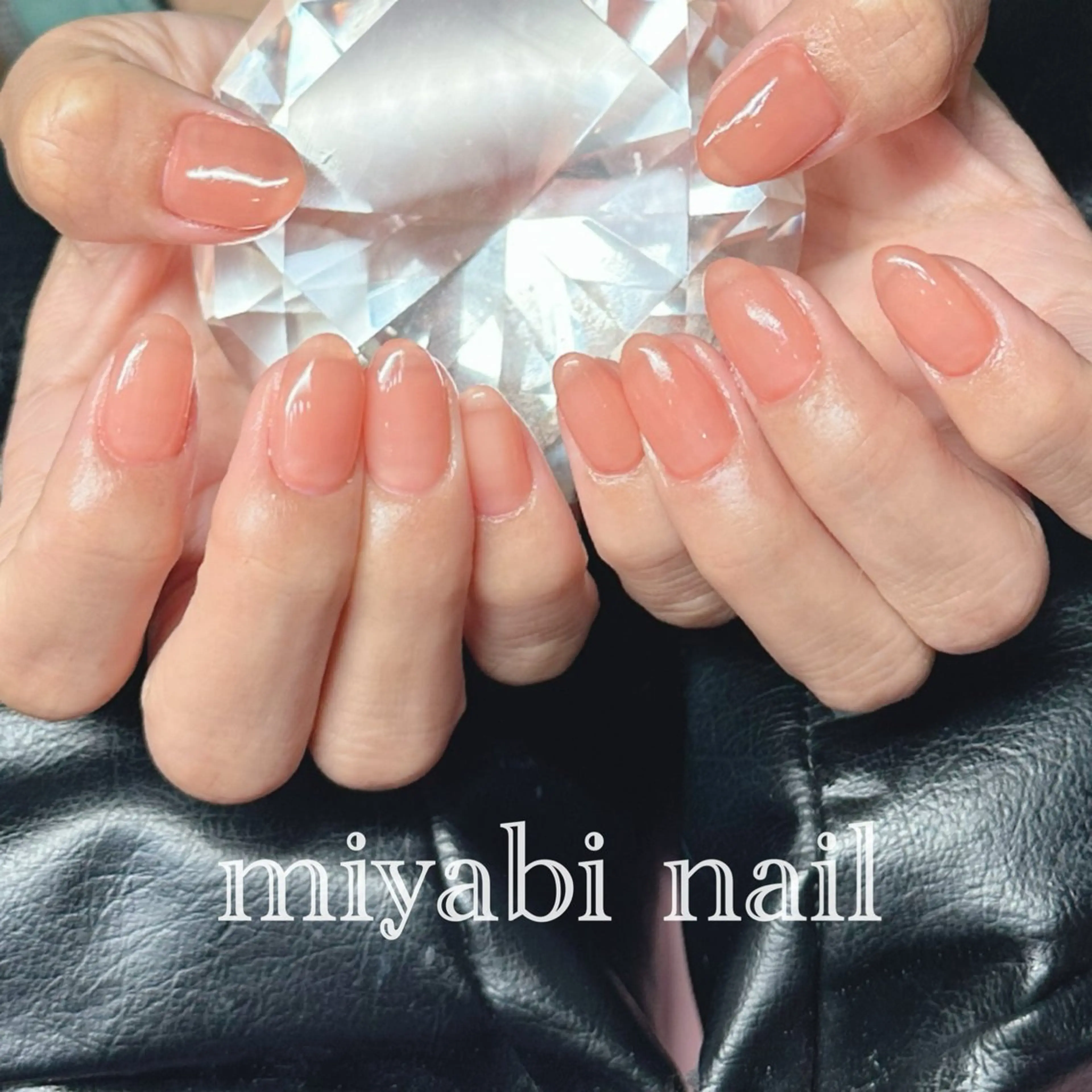 ネイル ジェルネイル 持ち込み オフィスネイル シンプルネイル ハンドネイル miyabi nail 桂川駅近くのネイルデザイン