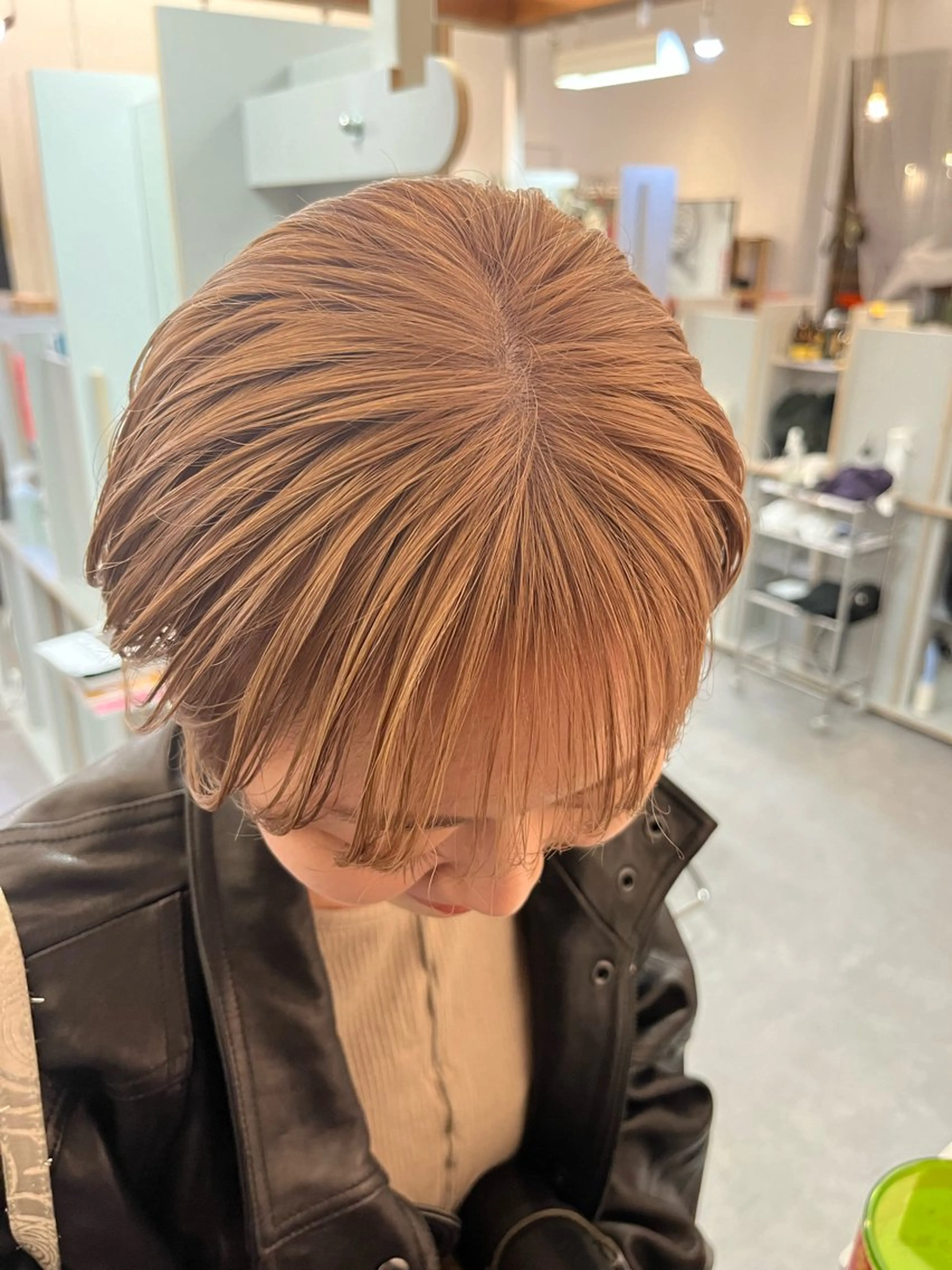 ショート カット ヘアカラー トリートメント 艶髪color💎髪 質改善ストレート大吉のヘアスタイル