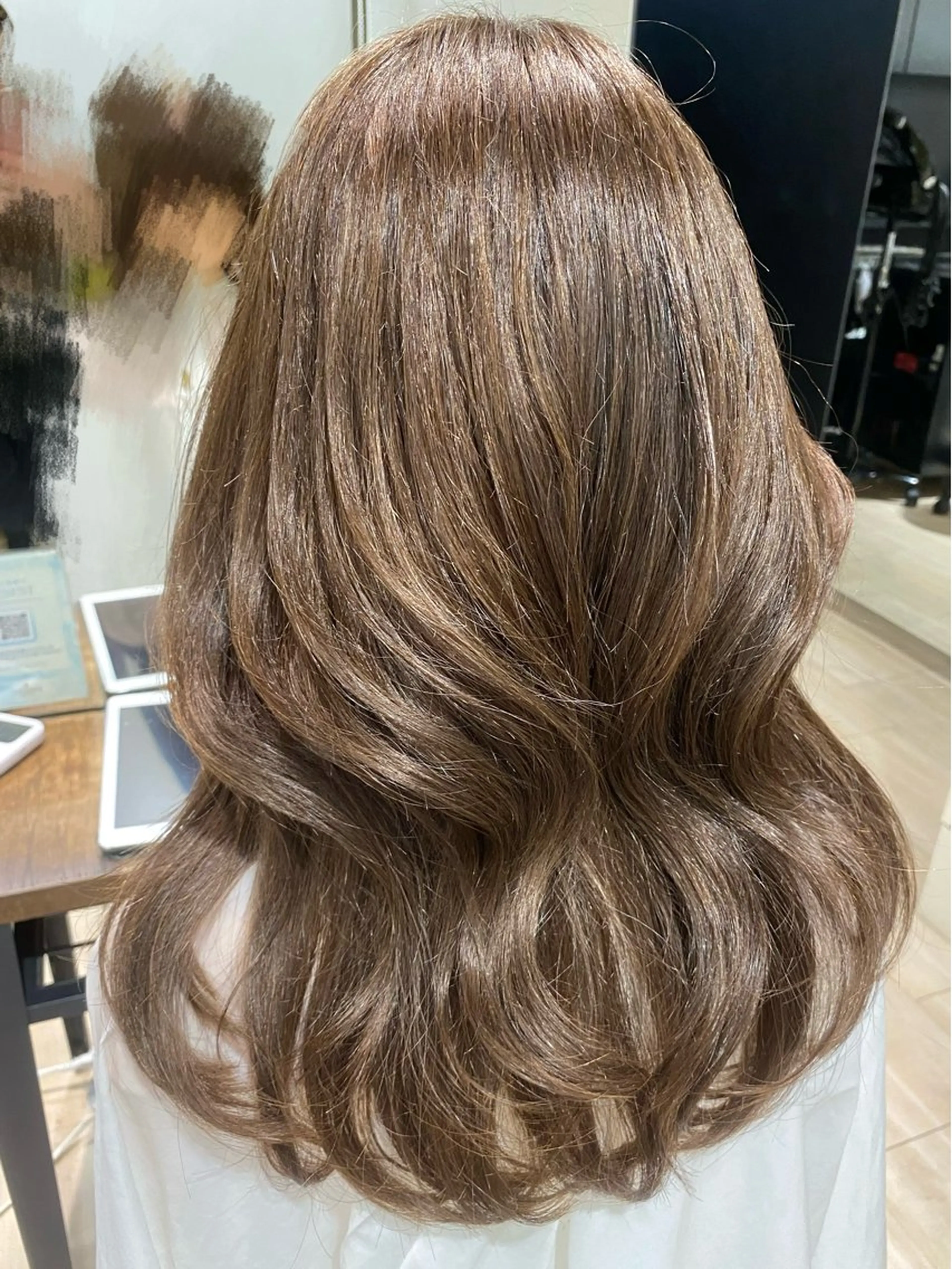 セミロング カラー 透明感カラー グレージュ カット ヘアカラー トリートメント 髙木美緒🌿 レイヤー/アレンジのヘアスタイル