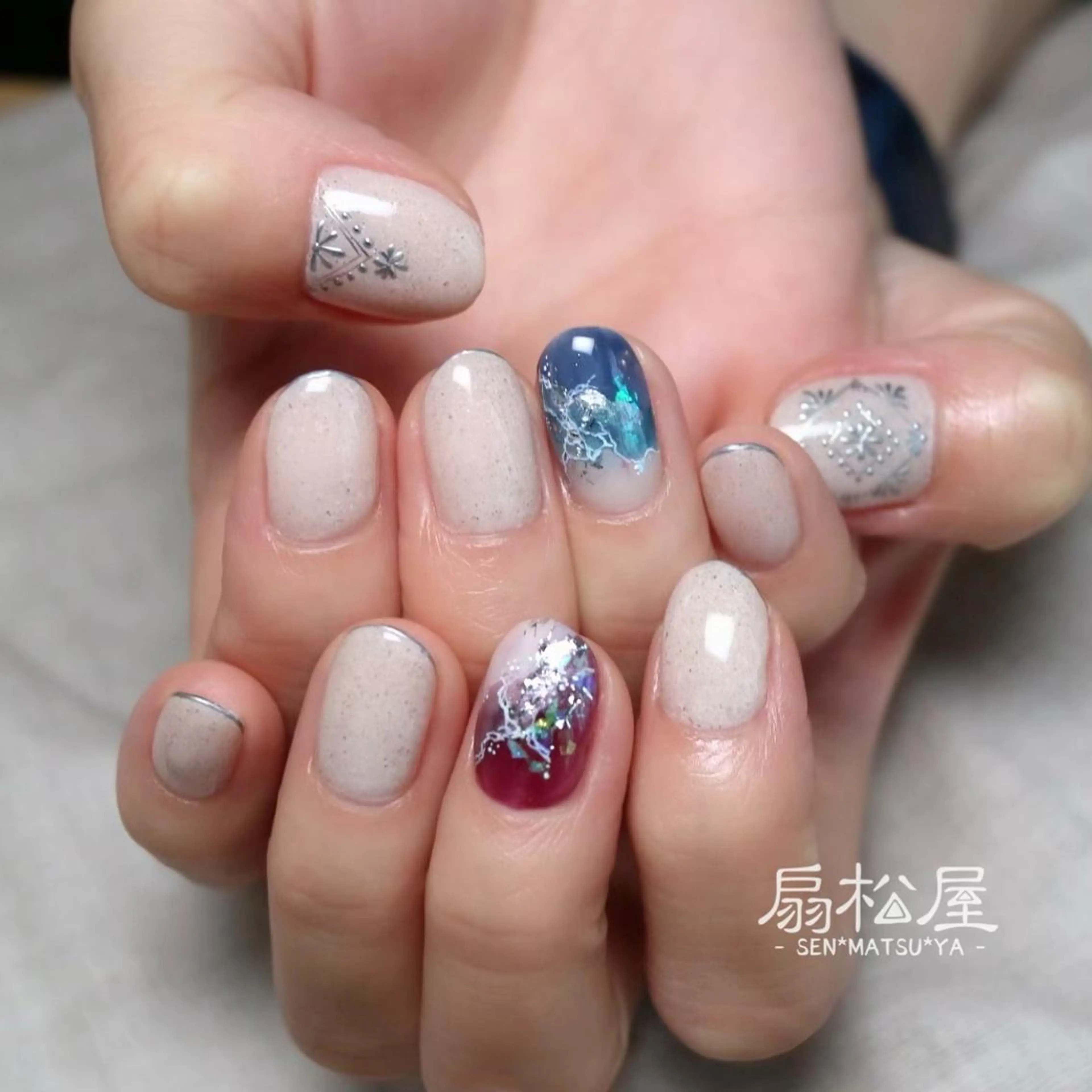 ネイル 扇松屋 marie.nのネイルデザイン