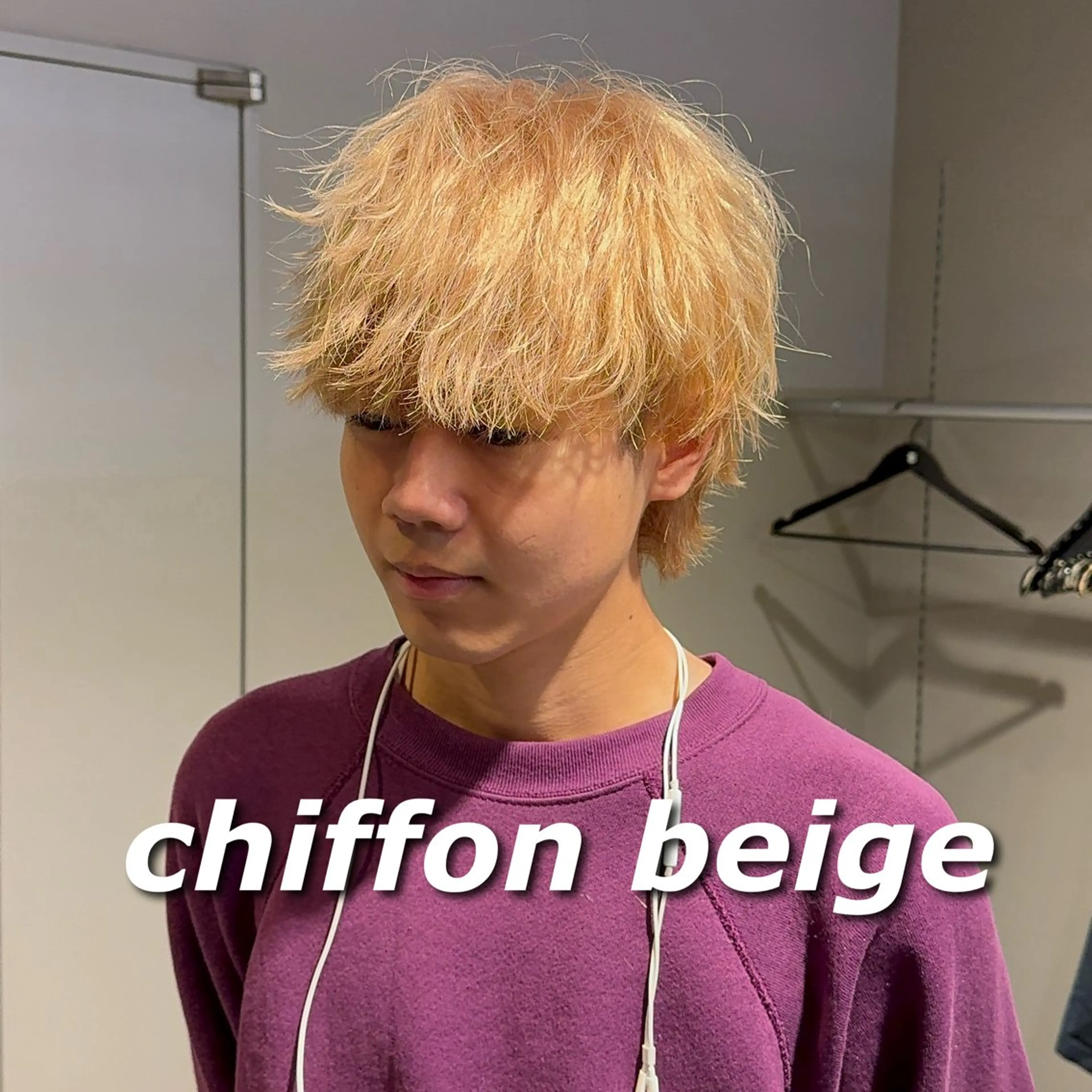 ミディアム カラー ヘアアレンジ メンズ メンズブリーチ ブリーチ ダブルカラー カット ヘアカラー トリートメント ヘアセット 顔まわりカット の達人のヘアスタイル