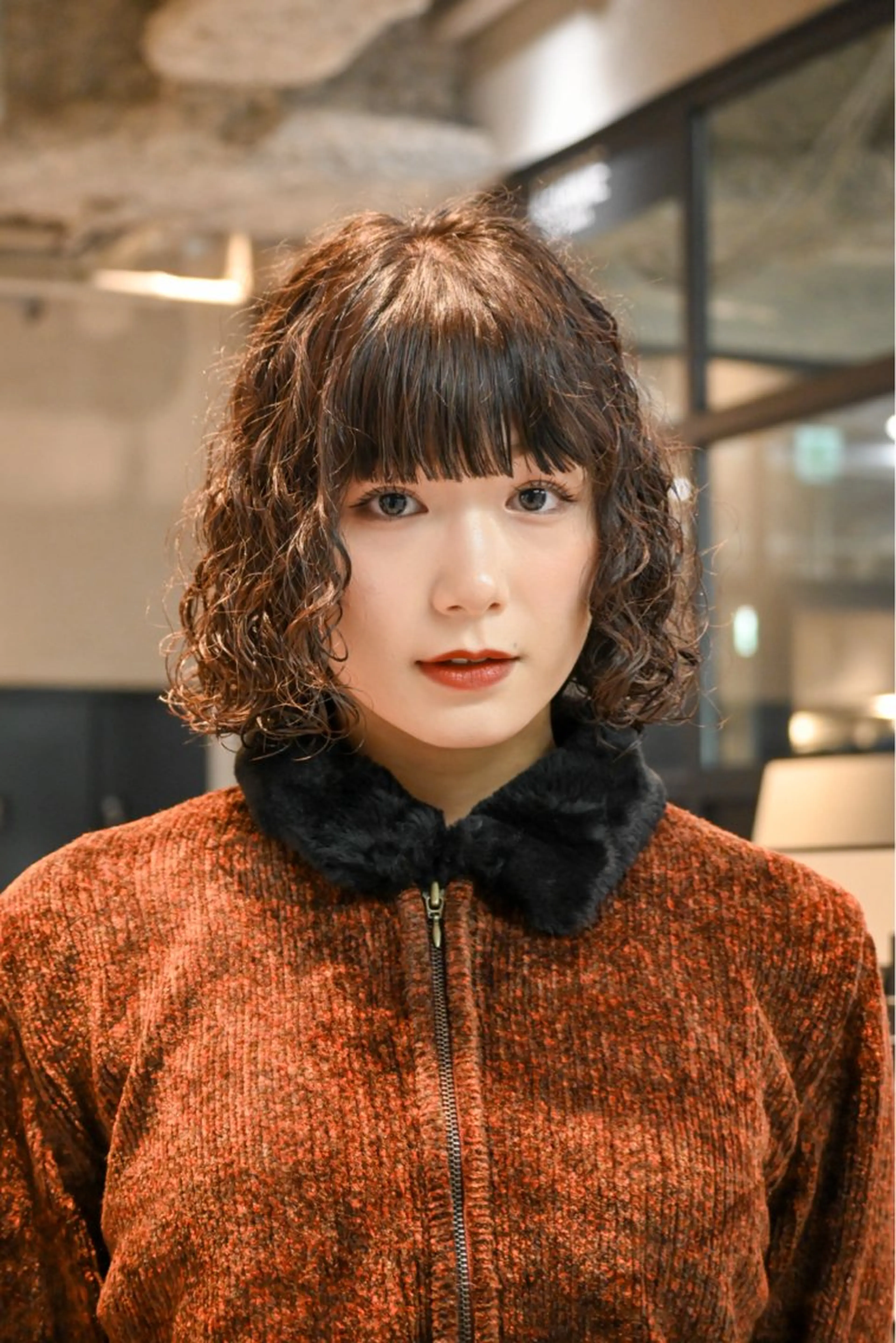 ミディアム ミディアムパーマ ボブ 小田 晃瑛のヘアスタイル