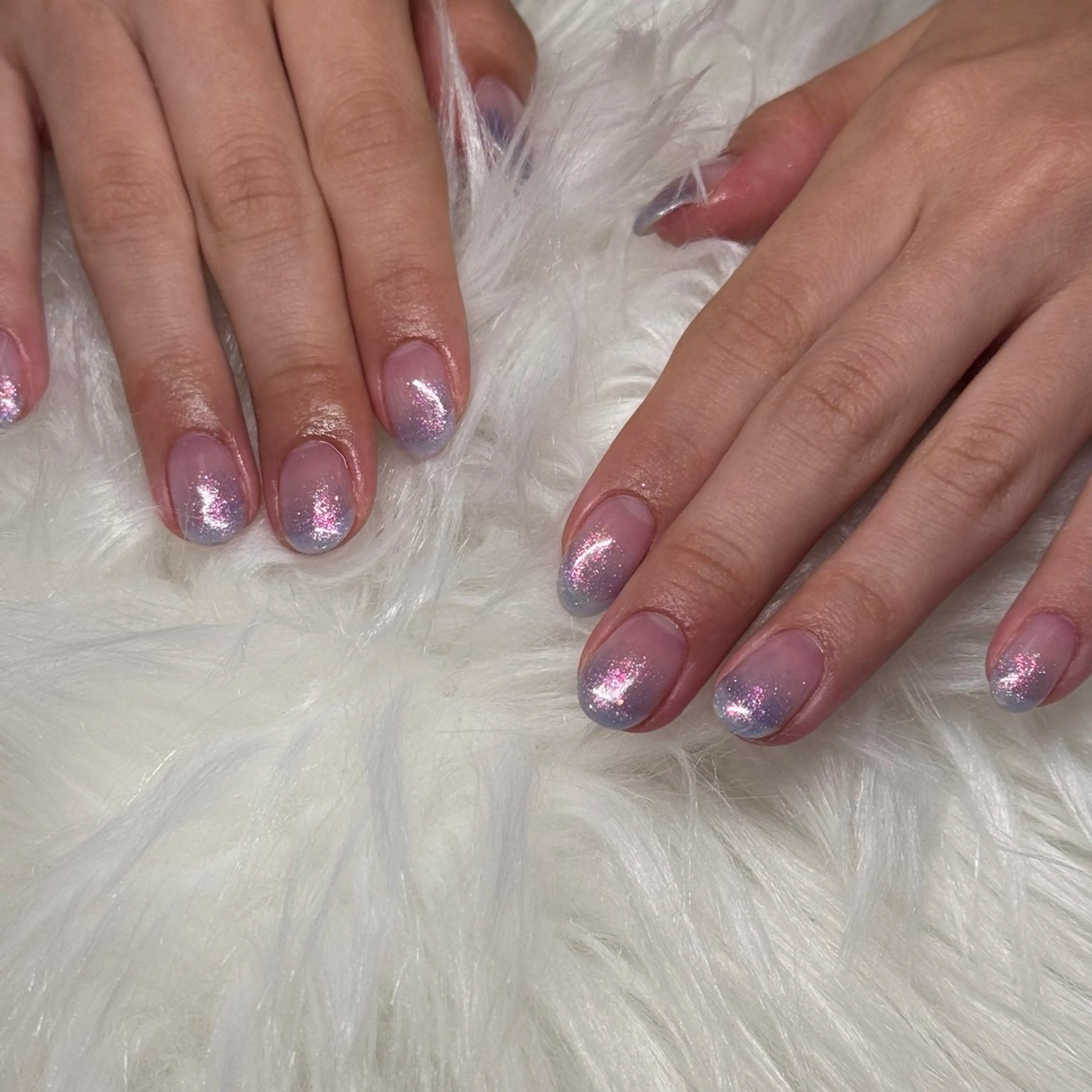 ネイル グラデーション ラメ(グリッター) ラメグラデーション chai.上本町 UNRIのネイルデザイン