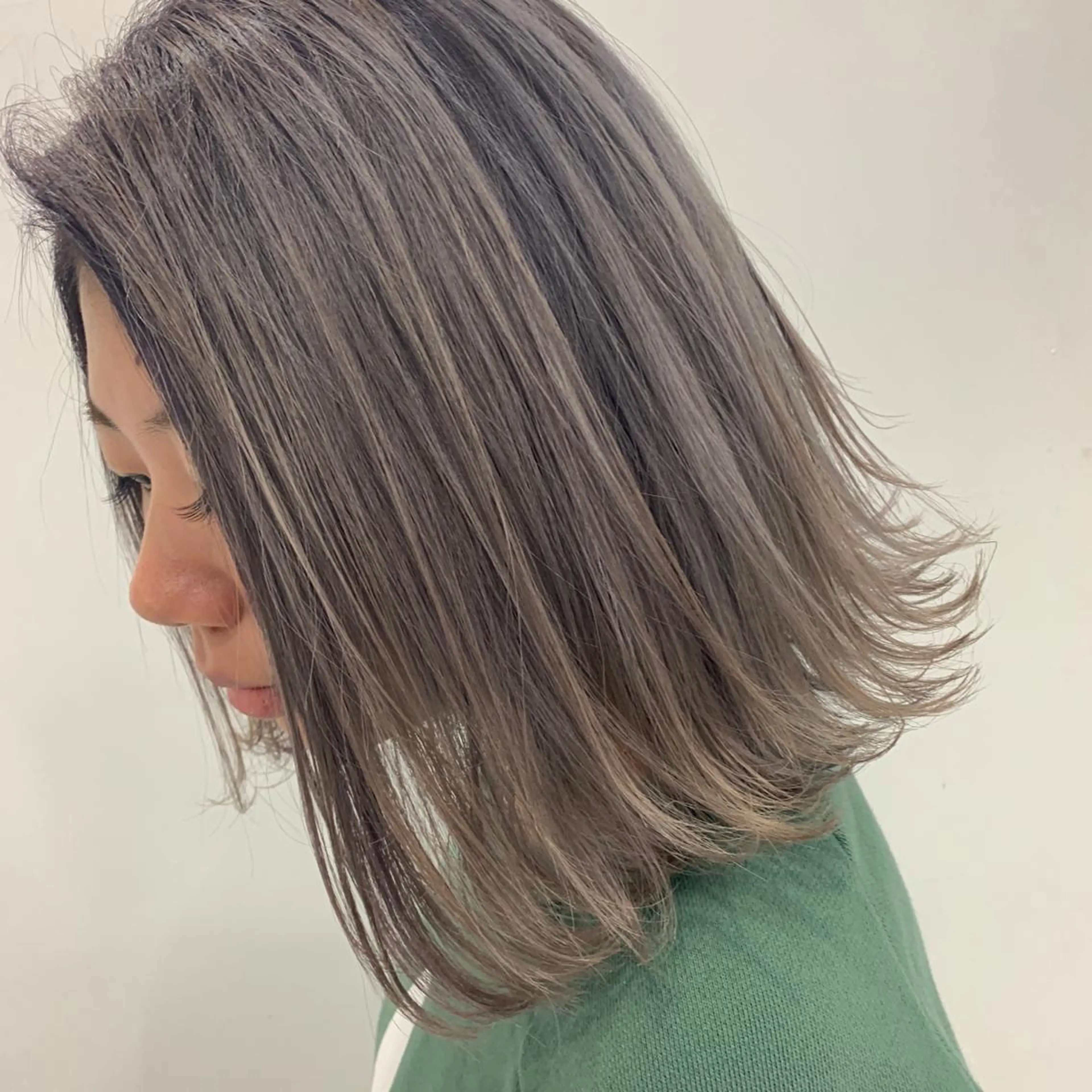 ミディアム カラー ブリーチ ケアブリーチ トリートメント LAS 代表 ナガカワ コウヘイのヘアスタイル