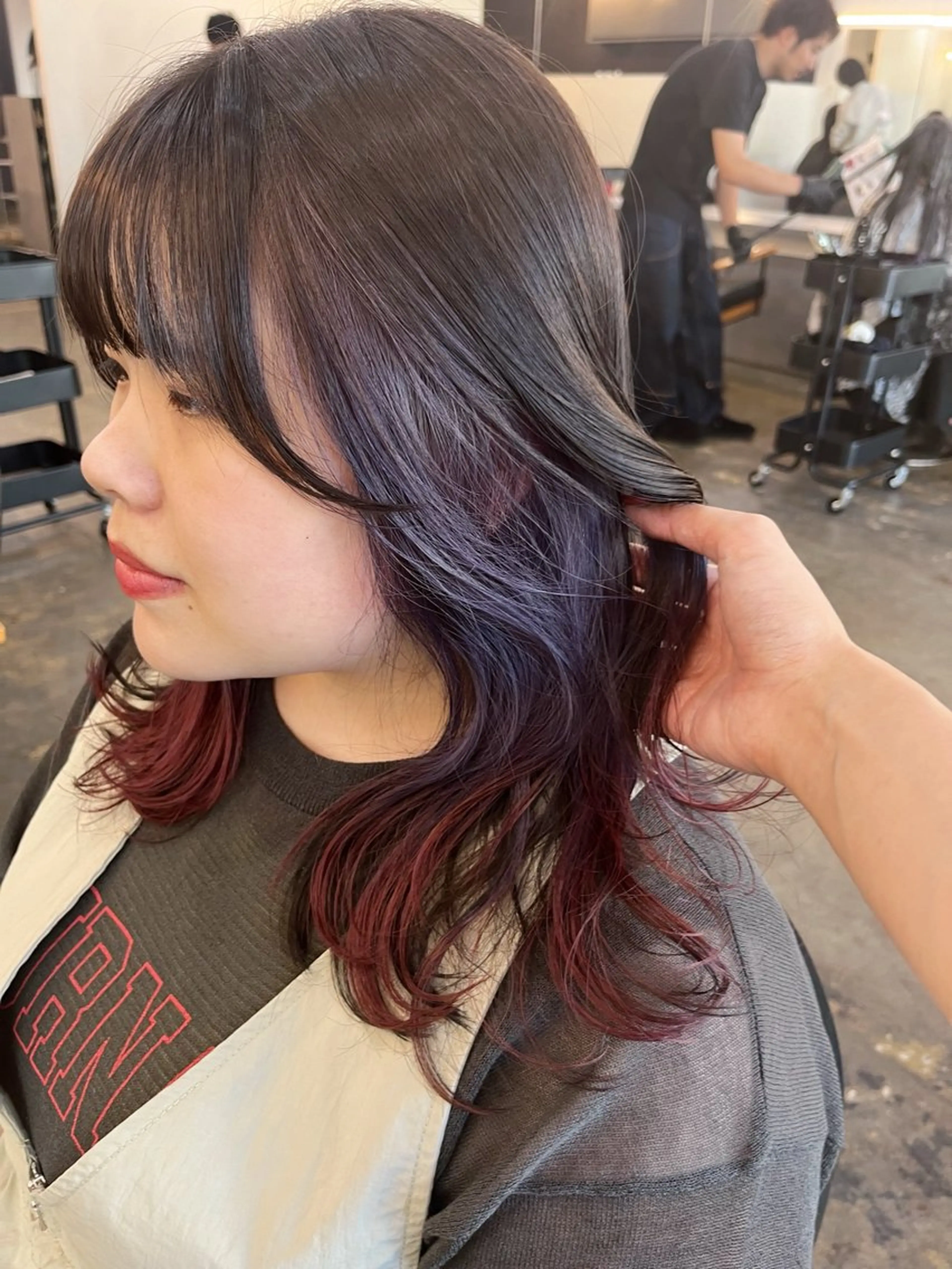 ミディアム カラー ヘアカラー トリートメント 🌛ダブルカラー 🌜SAYAKAのヘアスタイル