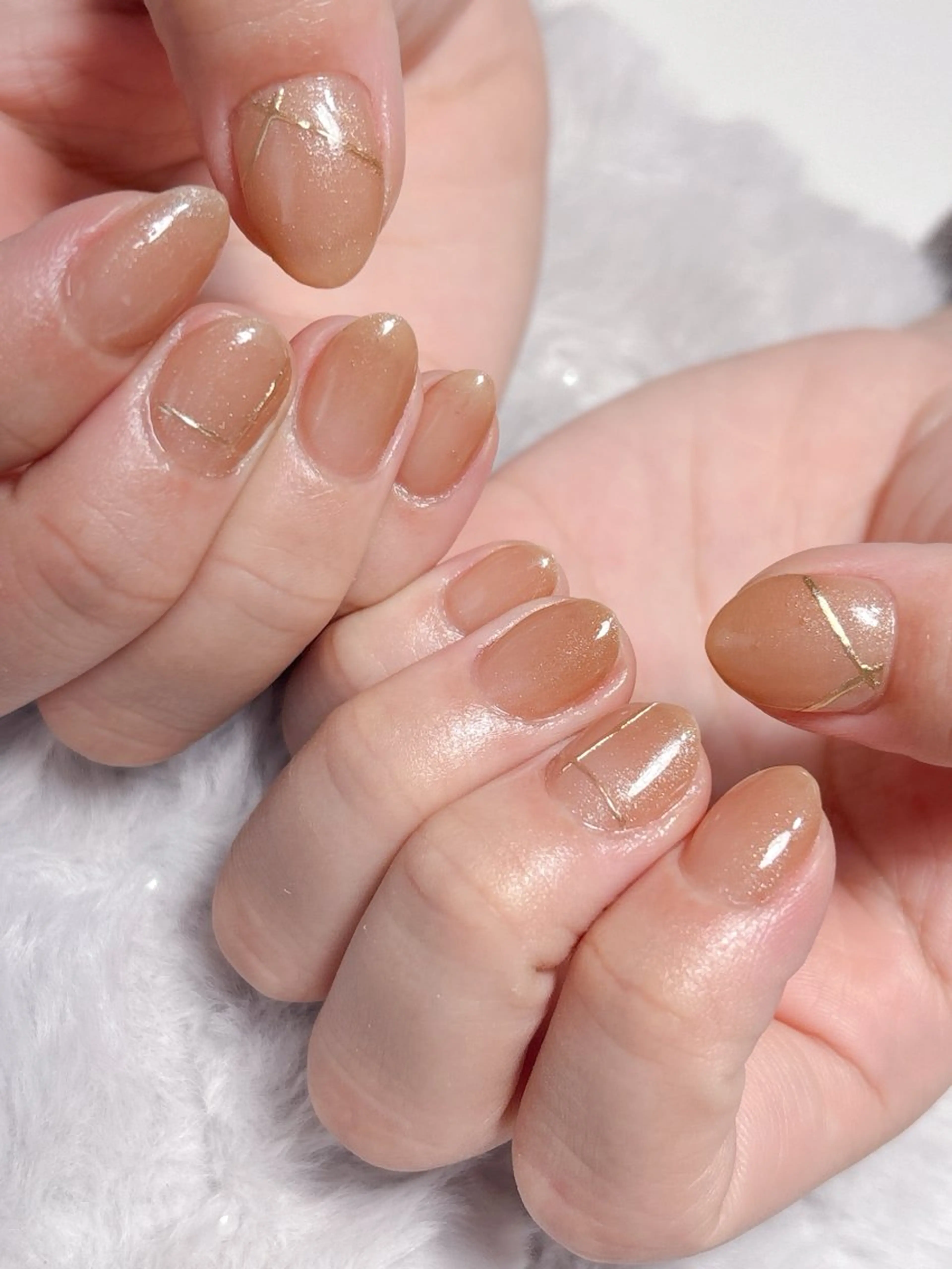 ネイル ラメ(グリッター) シンプルネイル ネイル&耳つぼサロン　はるちゃんち所属・ネイル&耳つぼサロン はるちゃんちのネイルデザイン