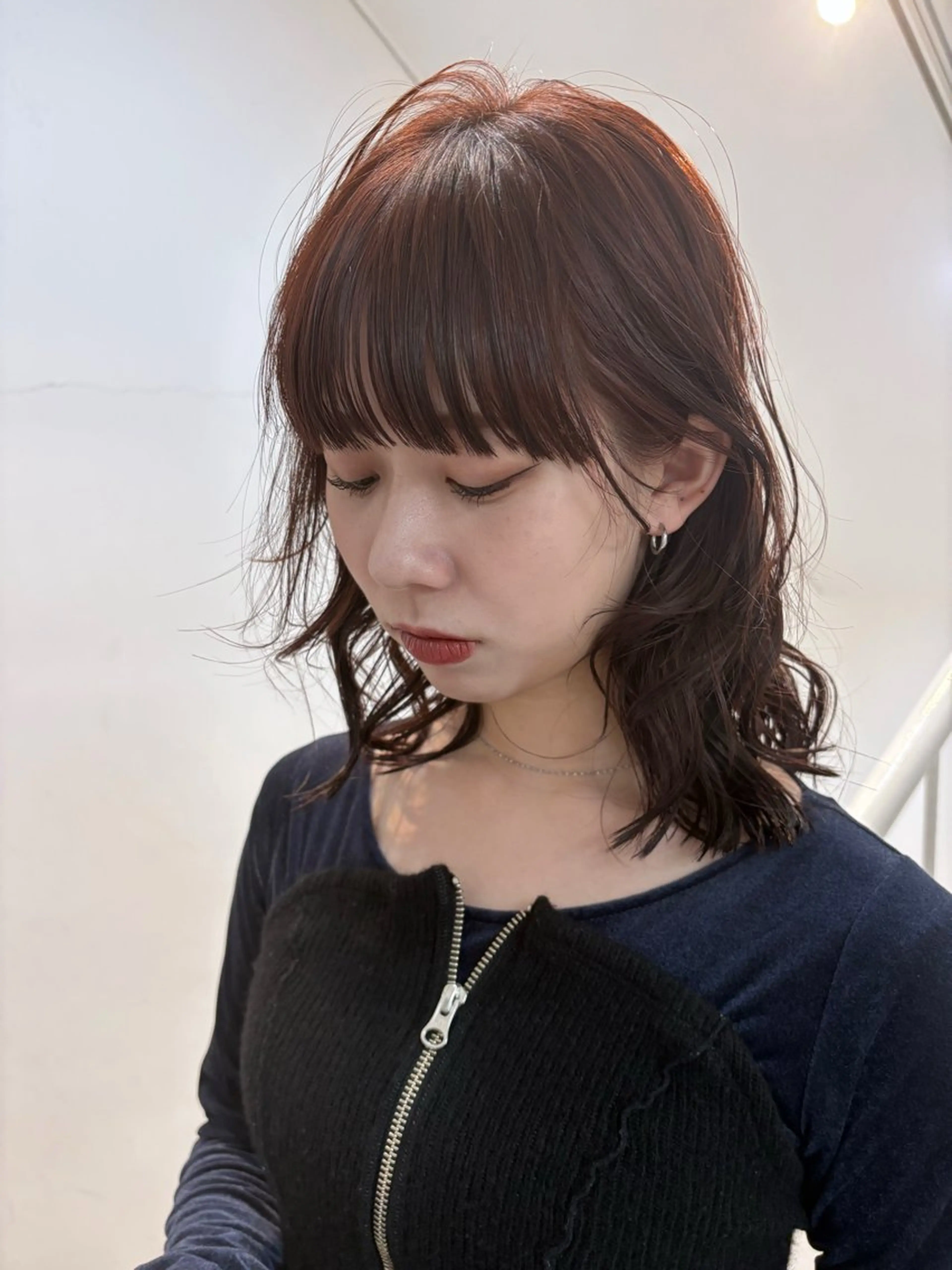 ミディアム カラー アヤノ/ 似合わせカット✂️のヘアスタイル