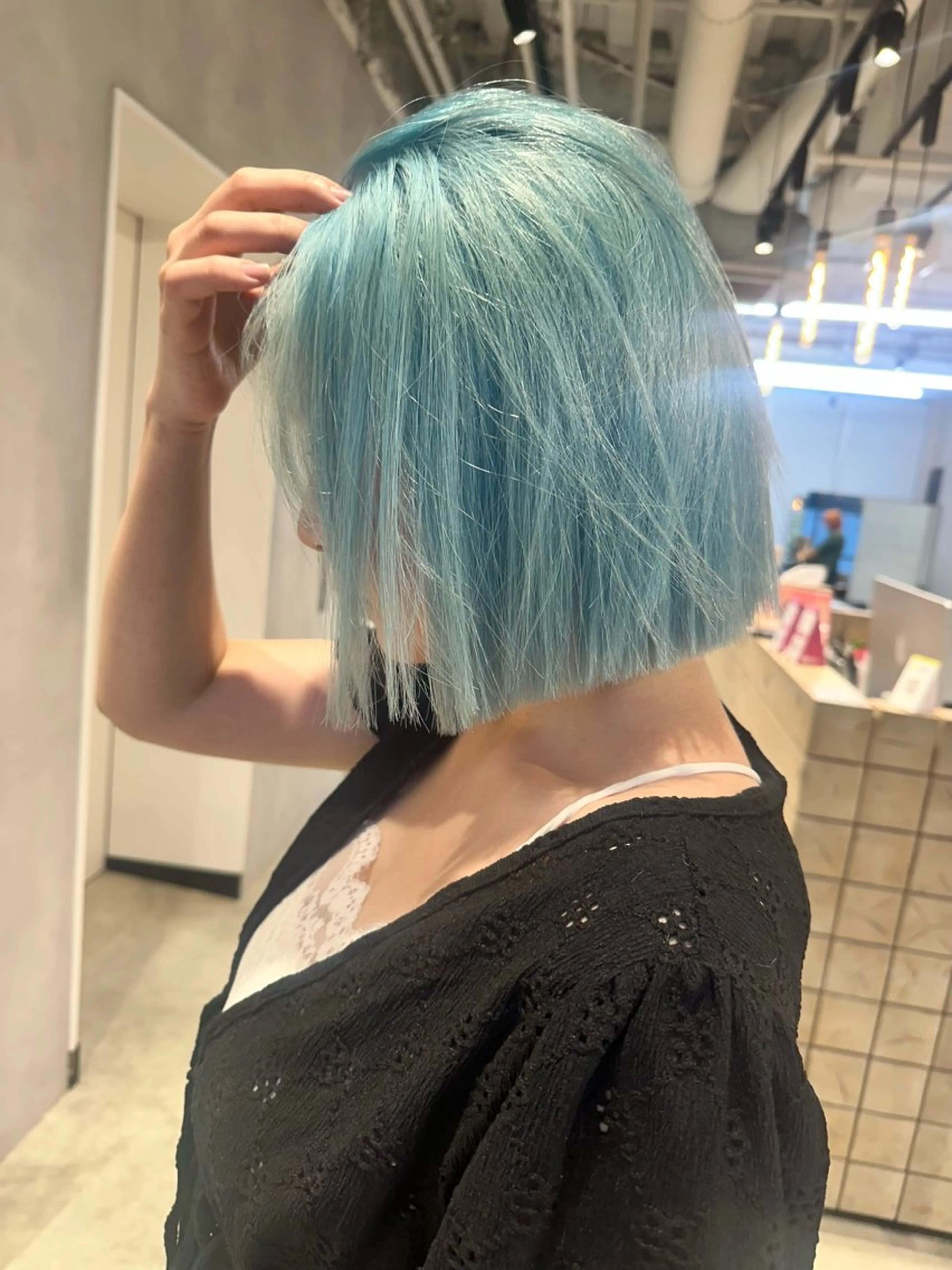 ショート カラー ブリーチ ケアブリーチ ボブ カット ヘアカラー トリートメント 似合わせ小顔ショート /akane🐰♥️のヘアスタイル