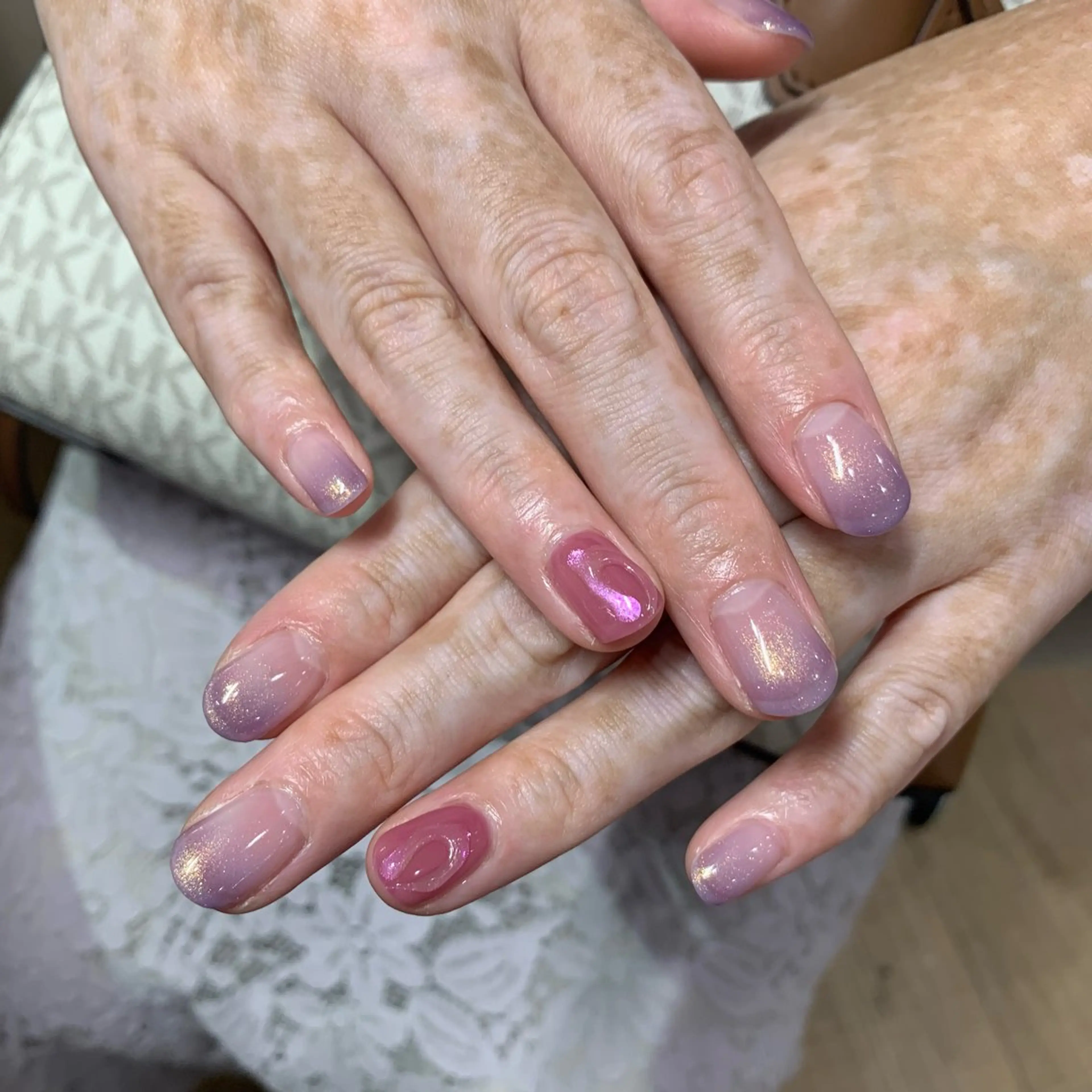 ネイル アートネイル グラデーション ELAN) Hasegawaのネイルデザイン