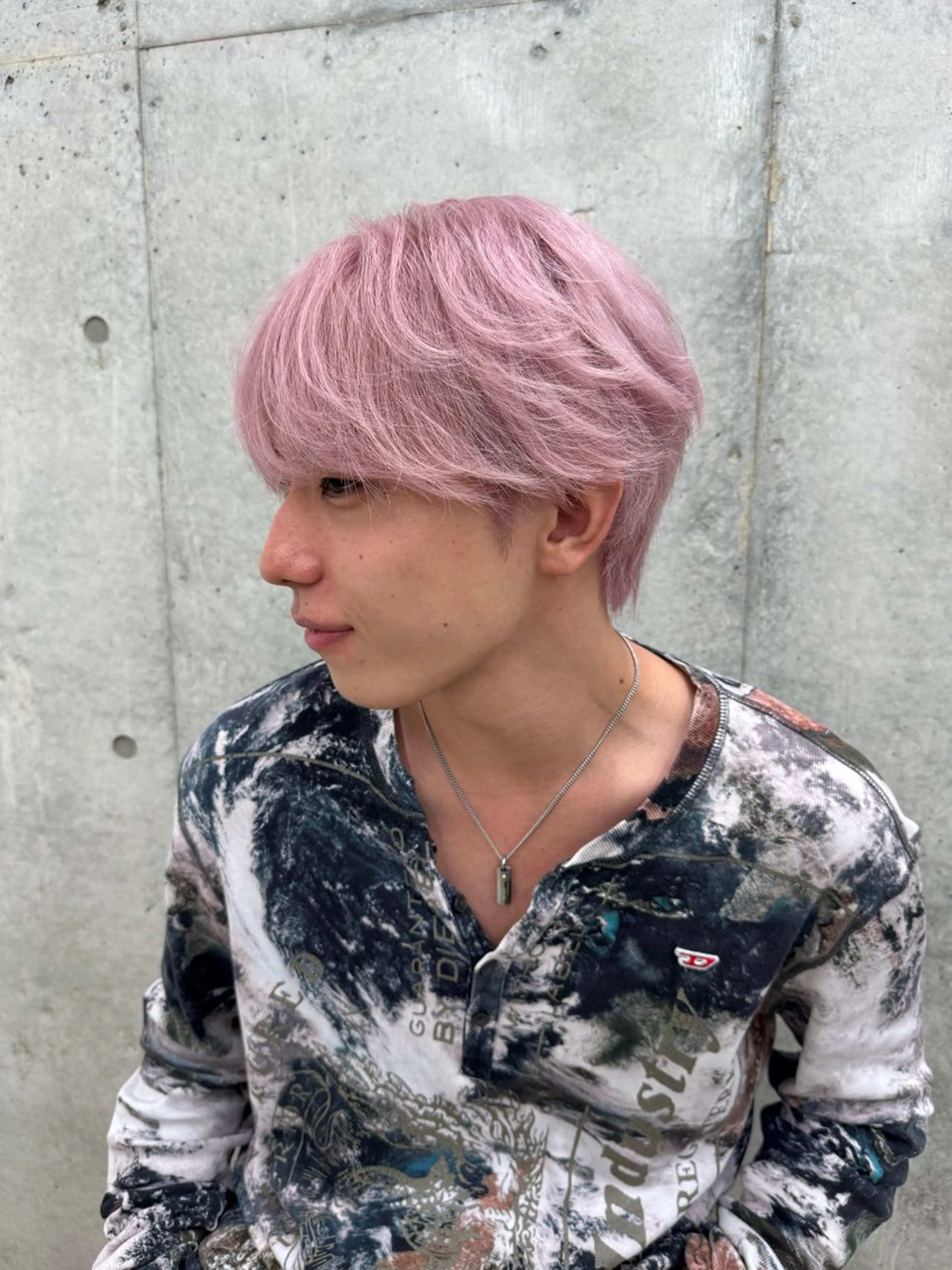 カラー メンズ ヘアカラー トリートメント 🌱ブリーチ・透明感 カラー/mapi🦭のヘアスタイル