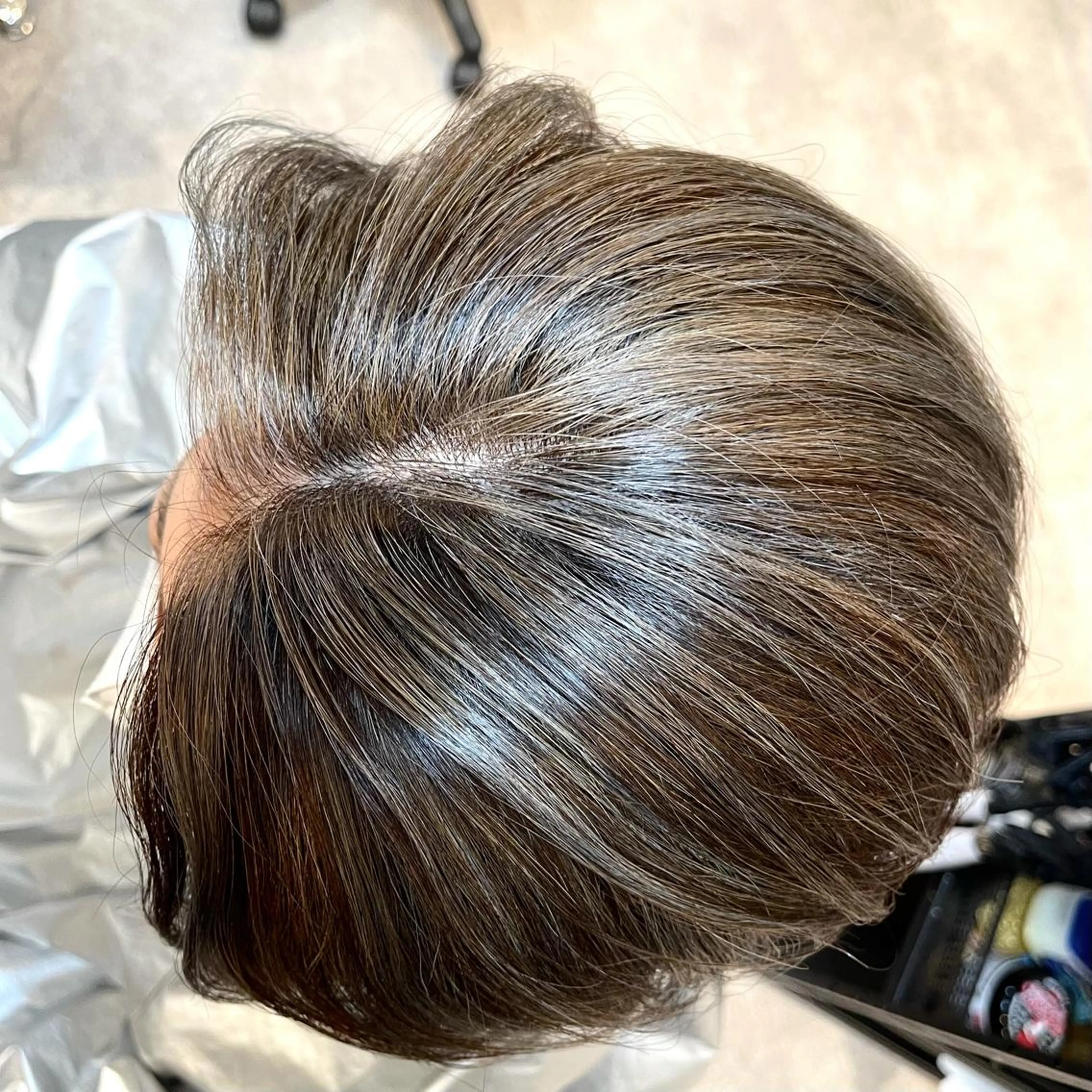 ショート カラー ヘアアレンジ バレイヤージュ デザインカラー ハイライトカラー 外国人風カラー ハイライト アンドウ ユウ/ レイヤーカット/韓国のヘアスタイル