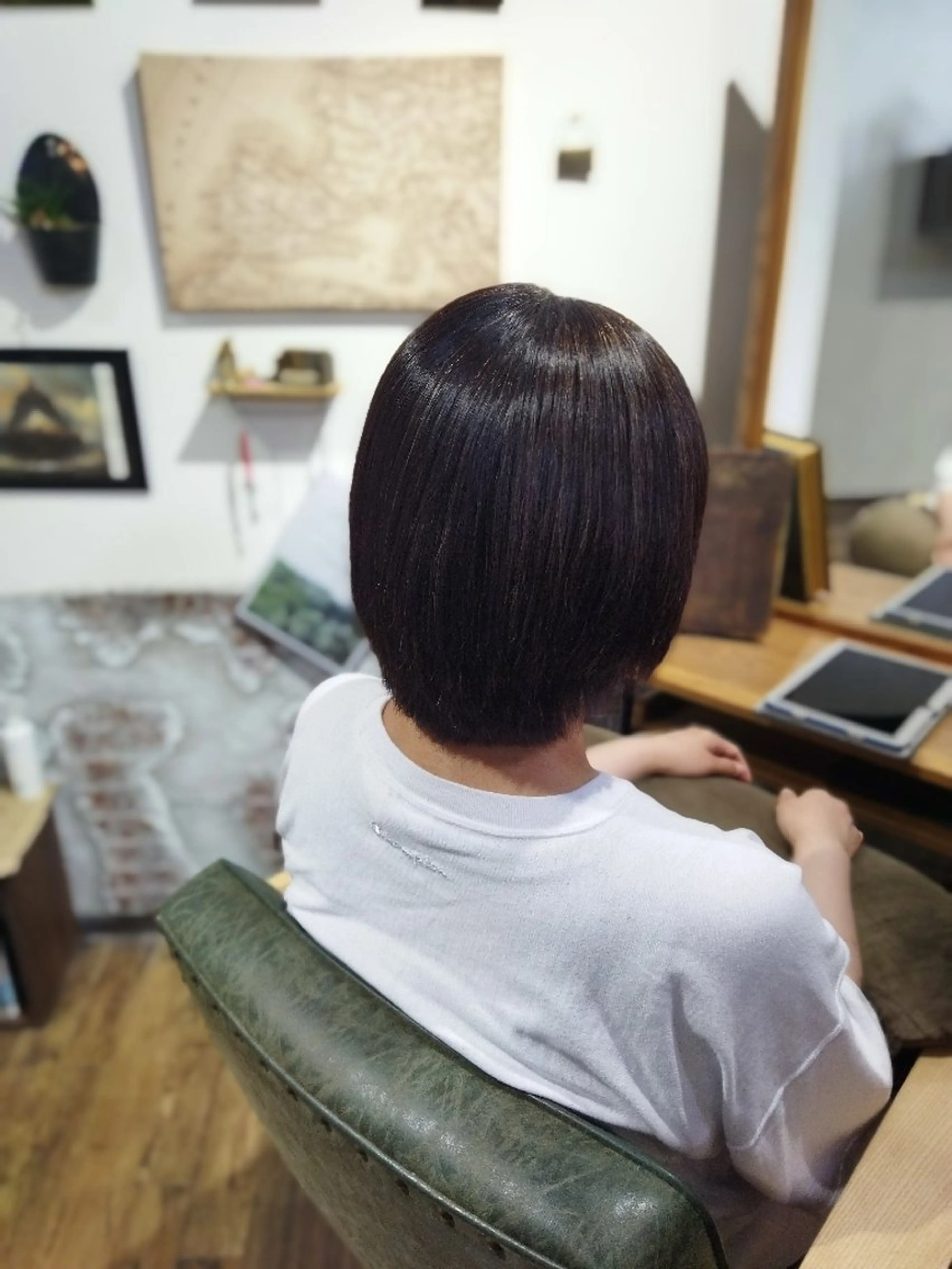 ショート パーマ 縮毛矯正 カット 縮毛矯正 北林 弘展のヘアスタイル