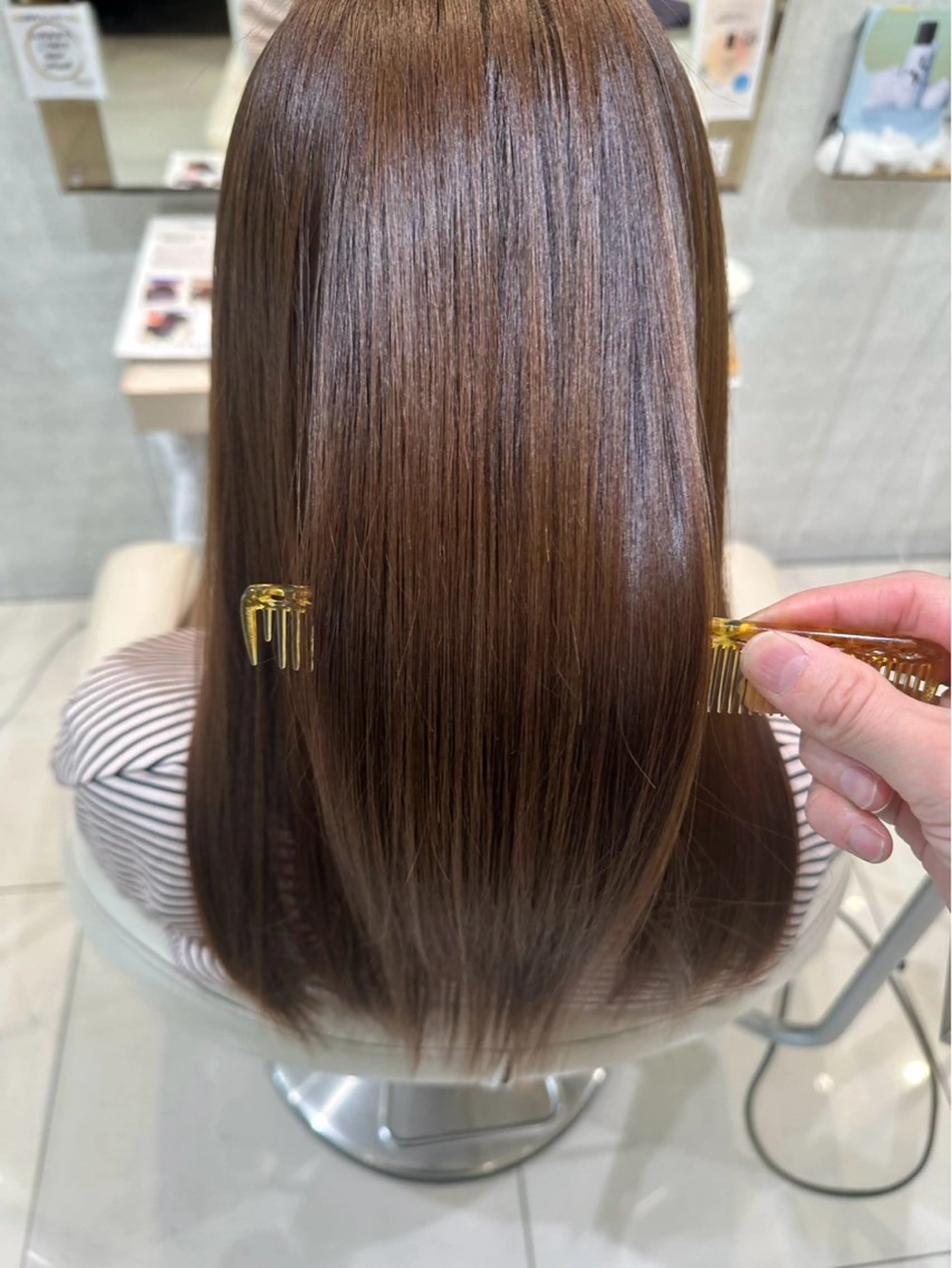 髪質改善カラー＋クイックトリートメントの写真